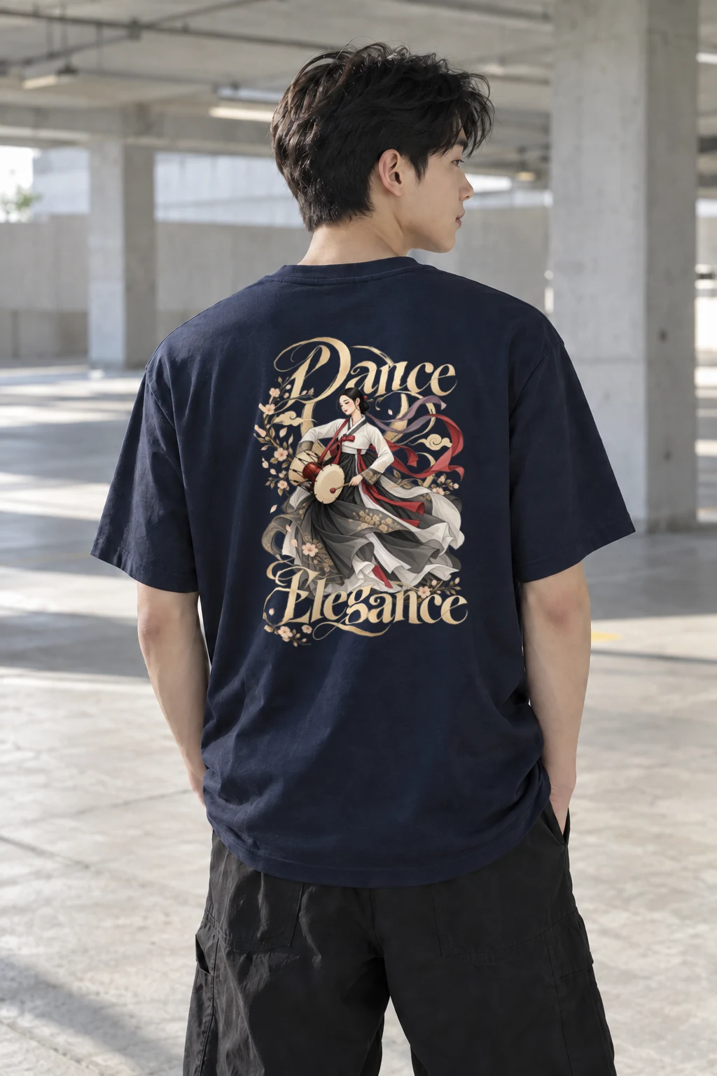"Dance Elegance" Heavyweight Unisex Crewneck T-shirt | Gildan 5000