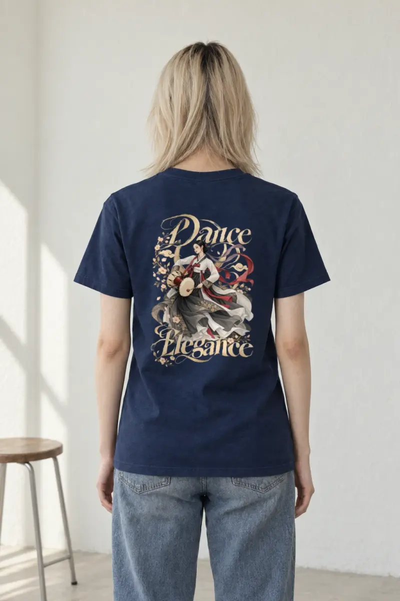 "Dance Elegance" Heavyweight Unisex Crewneck T-shirt