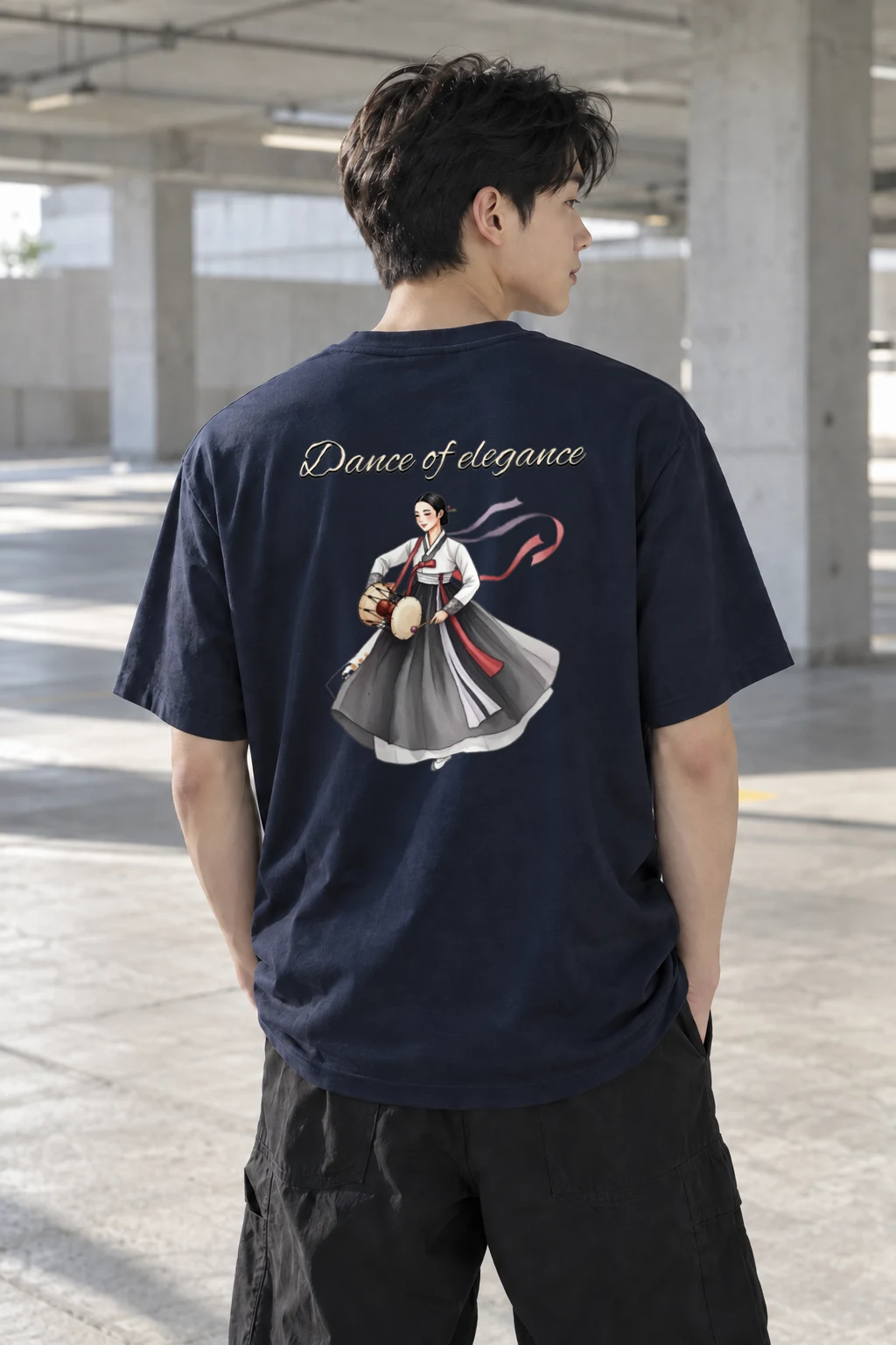 "Dance Of Elegance" Heavyweight Unisex Crewneck T-shirt | Gildan 5000