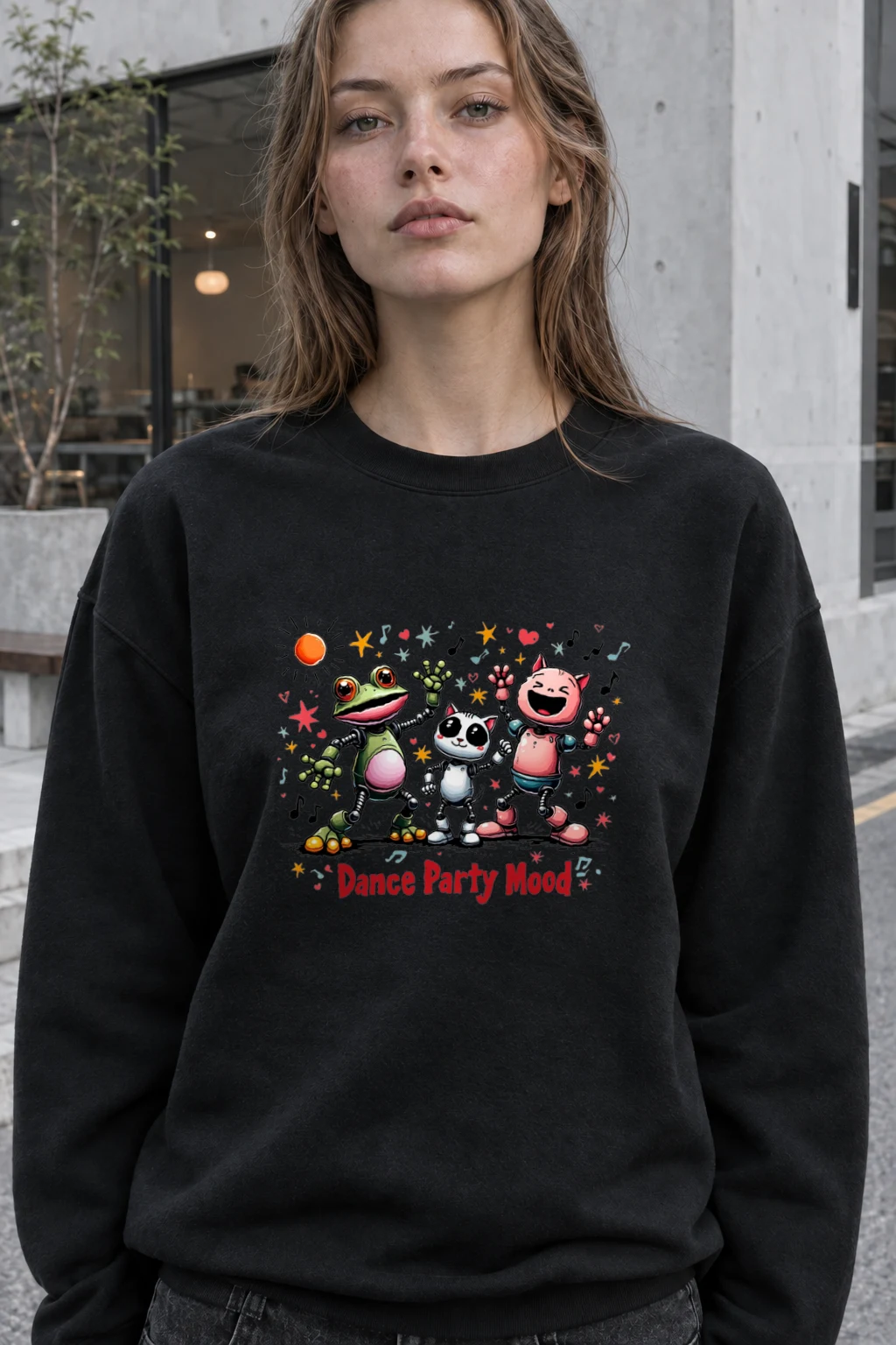 "Dance Party Mood" Heavy Blend Unisex Crewneck Sweatshirt | Gildan 18000