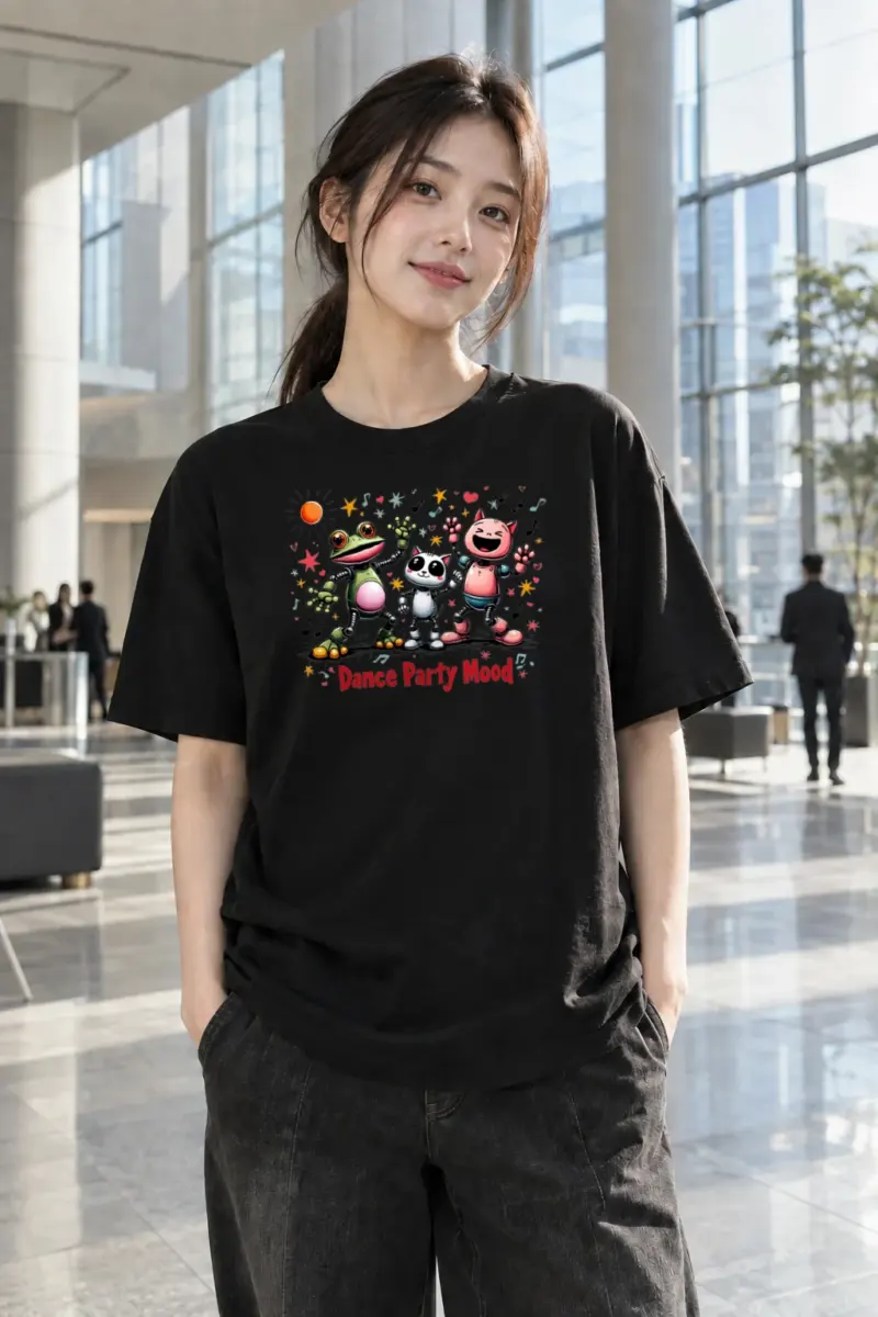 “Dance Party Mood” Heavyweight Unisex Crewneck T-shirt | Gildan 5000