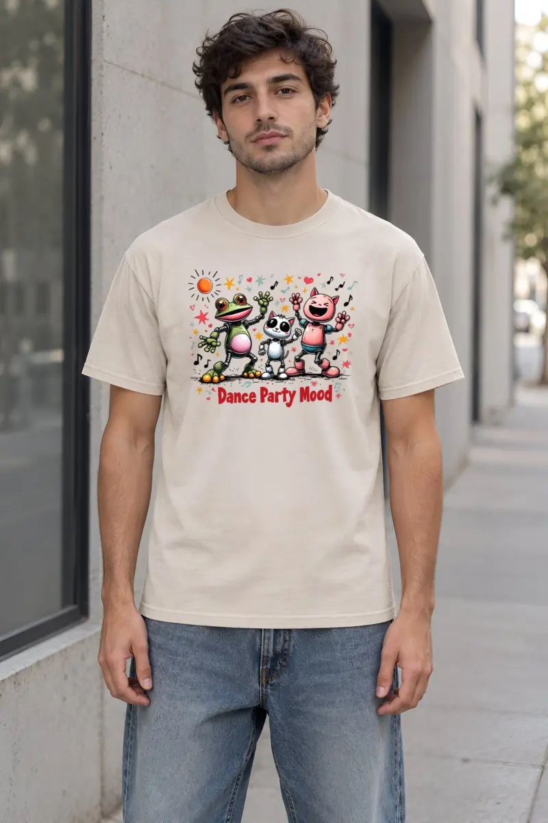 "Dance Party Mood" Heavyweight Unisex Crewneck T-shirt
