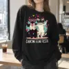 "Dancing Feline Fiesta" Unisex Longsleeve T-shirt | Gildan 2400