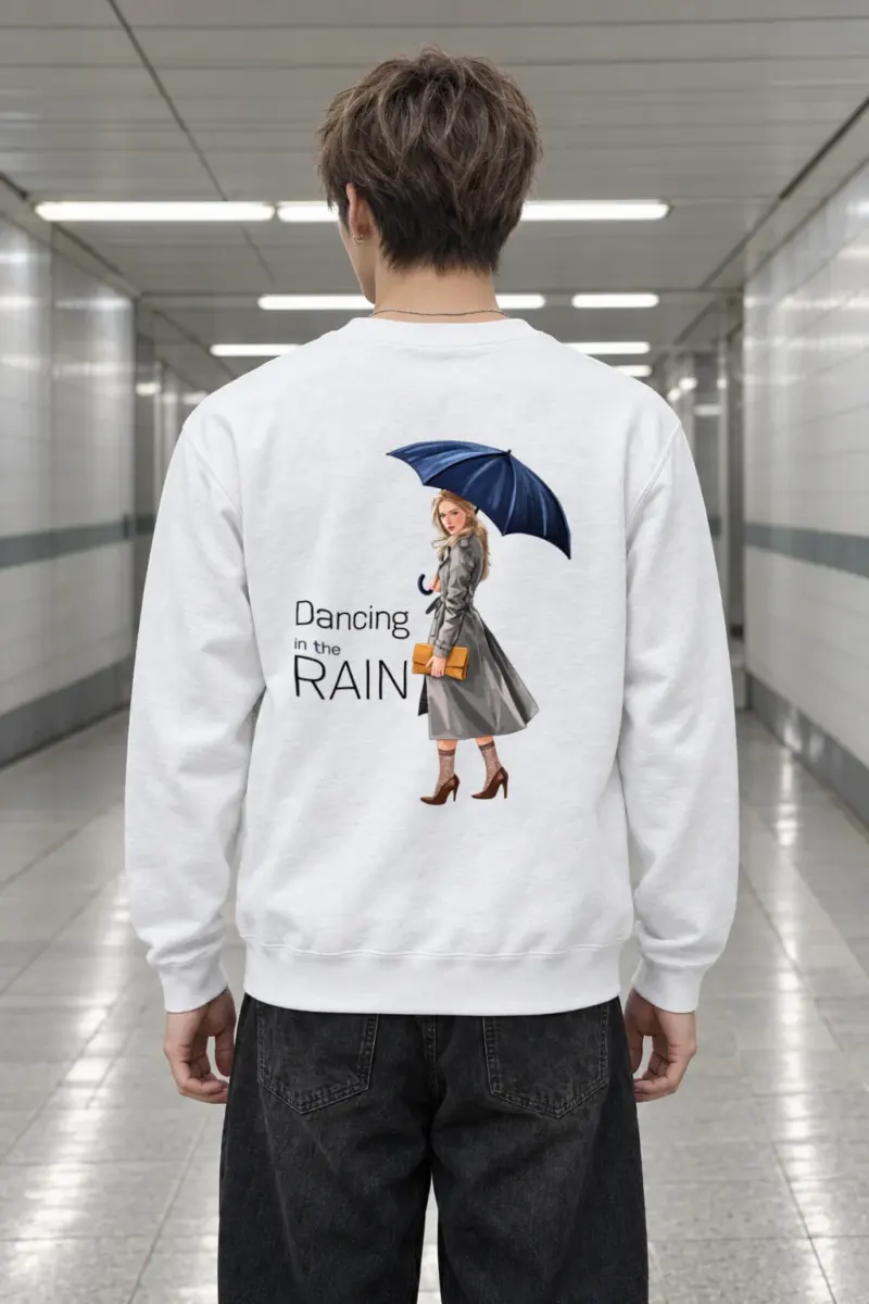 "Dancing In The Rain" Heavy Blend Unisex Crewneck Sweatshirt