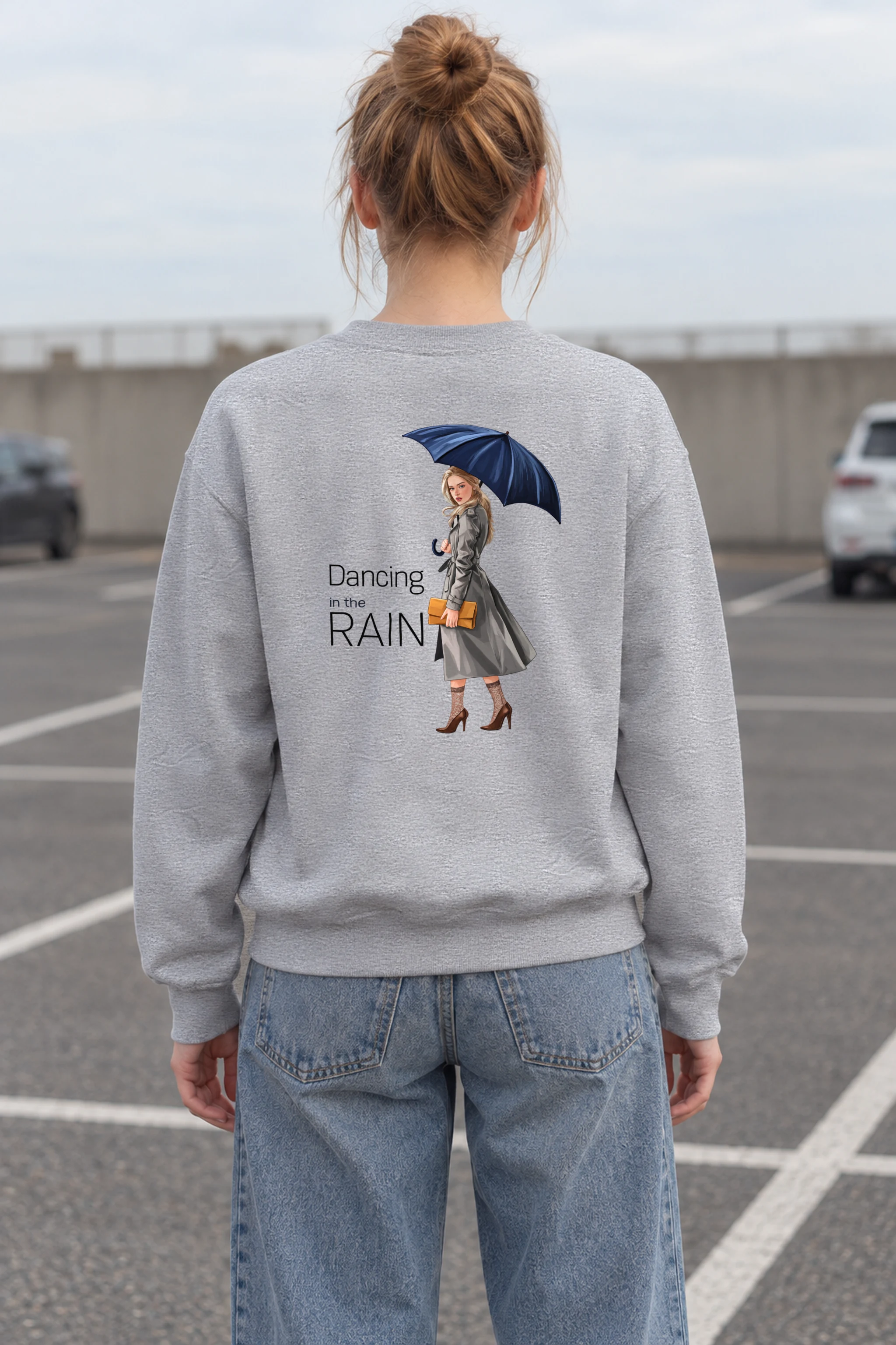"Dancing In The Rain" 1 Crewneck Sweatshirt