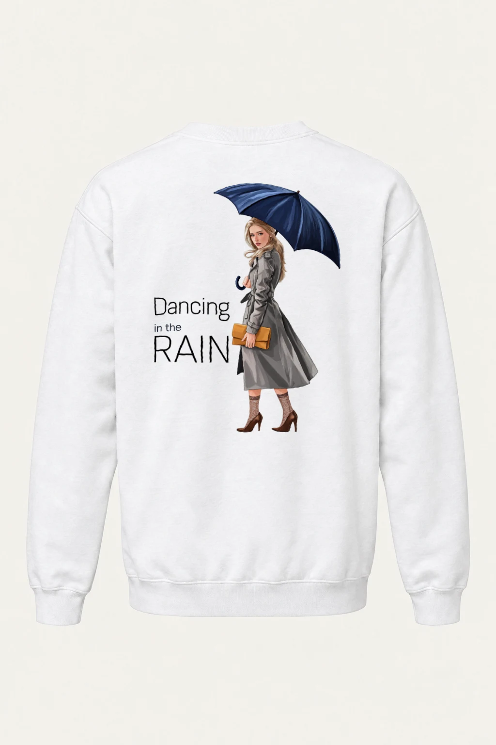 "Dancing In The Rain" Heavy Blend Unisex Crewneck Sweatshirt | Gildan 18000