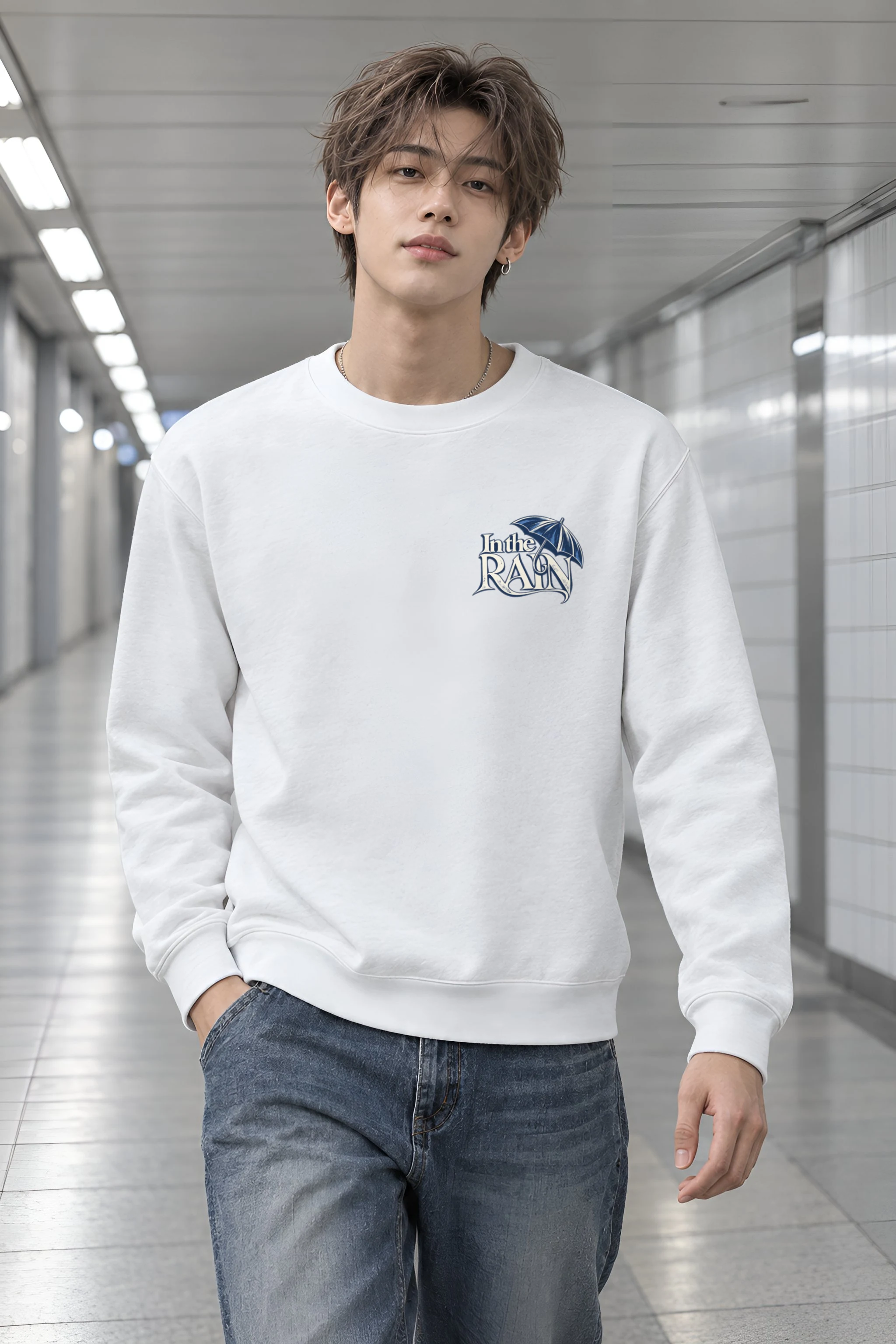 "Dancing In The Rain" Heavy Blend Unisex Crewneck Sweatshirt