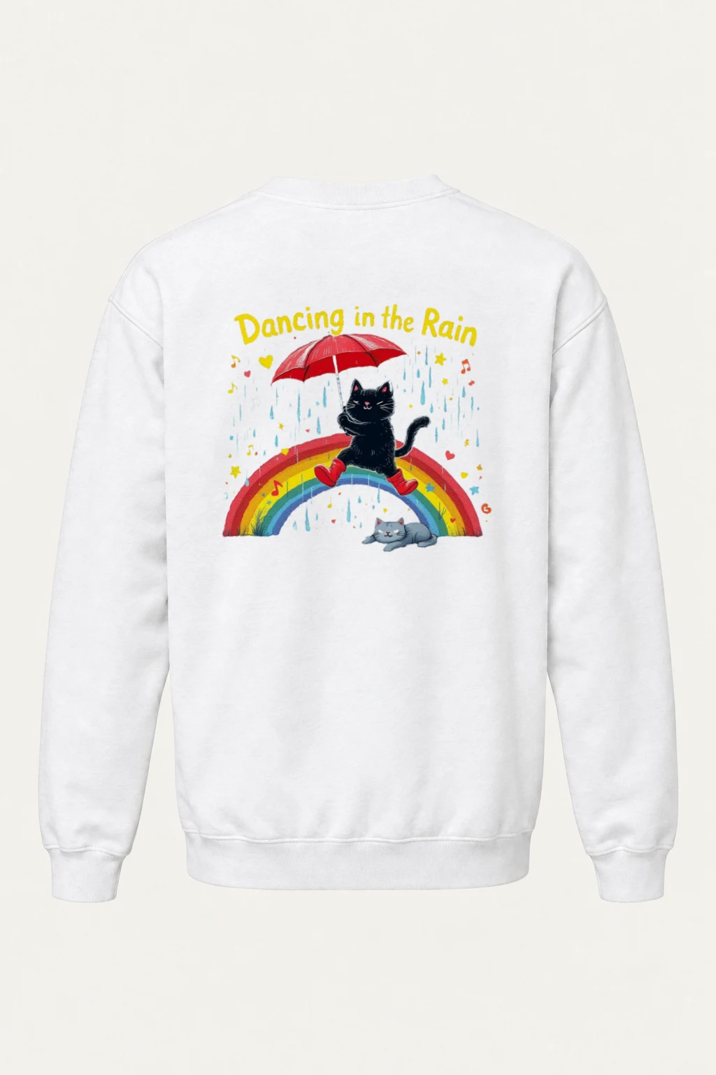 "Dancing In The Rain" Heavy Blend Unisex Crewneck Sweatshirt | Gildan 18000