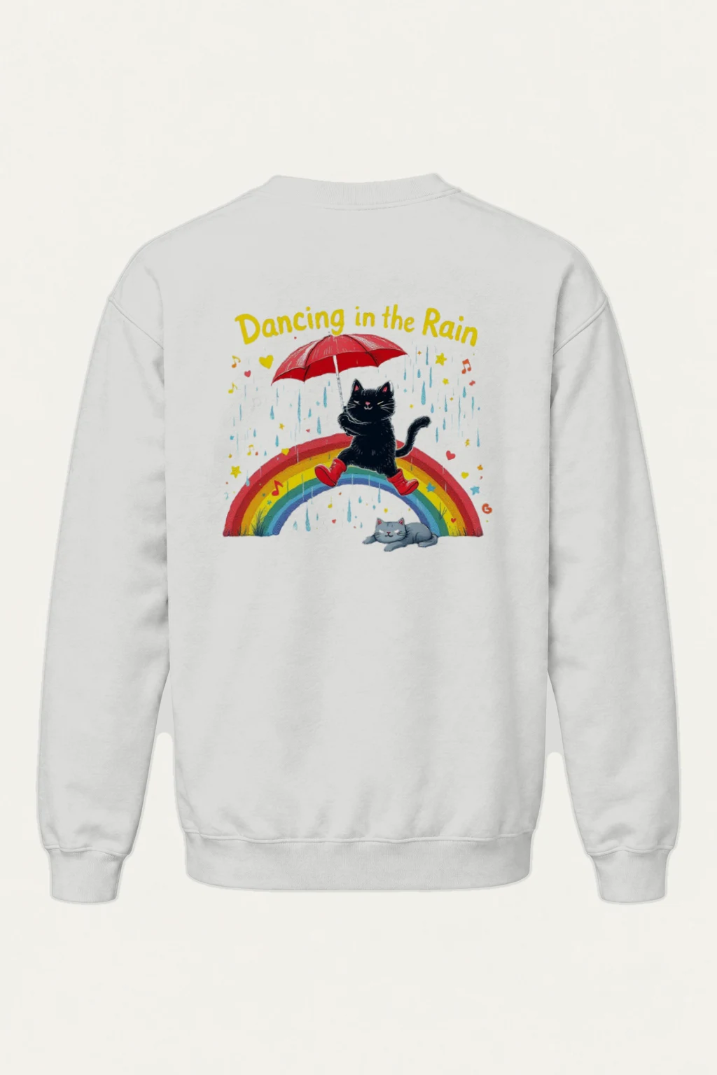 "Dancing In The Rain" Heavy Blend Unisex Crewneck Sweatshirt | Gildan 18000