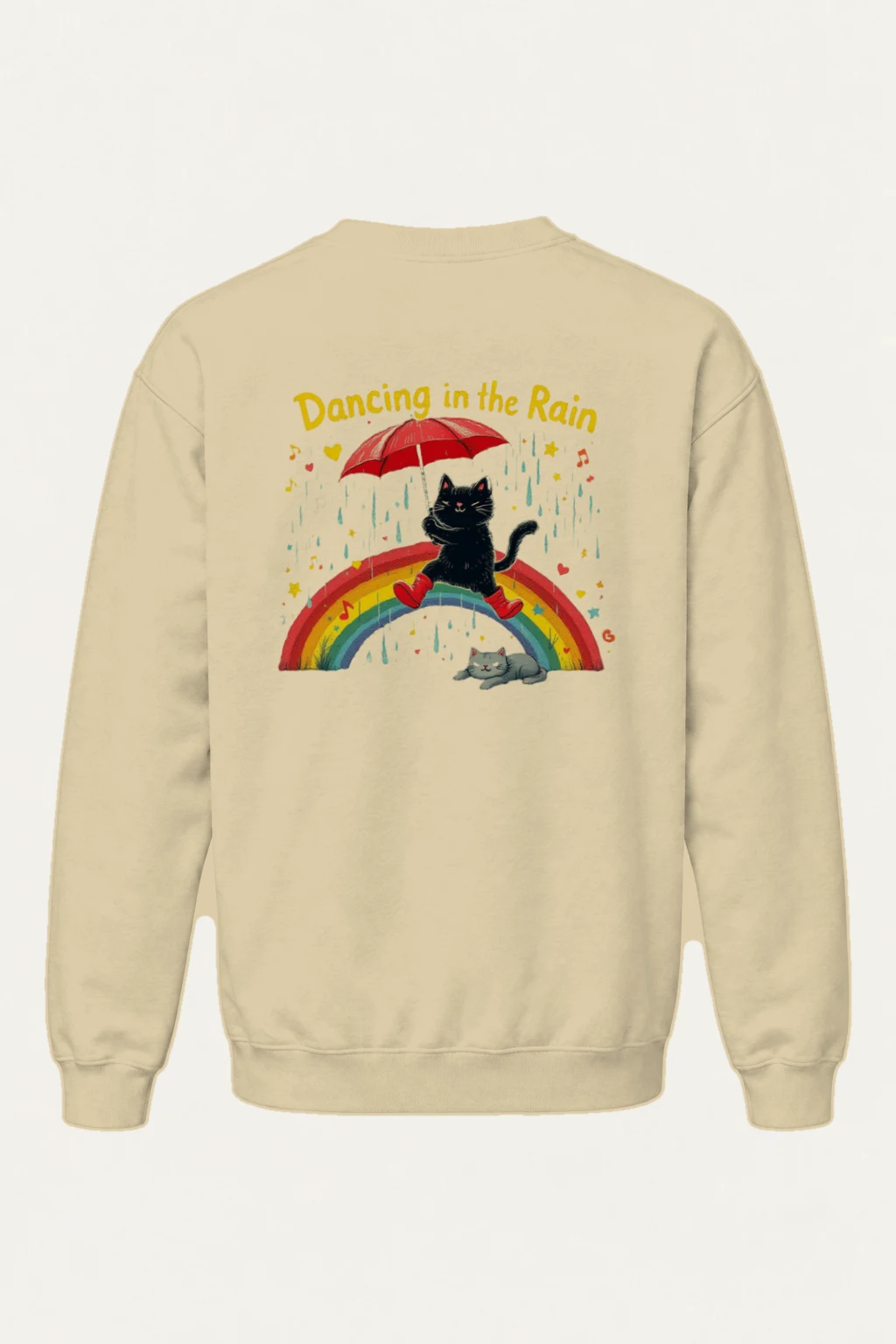 "Dancing In The Rain" Heavy Blend Unisex Crewneck Sweatshirt | Gildan 18000
