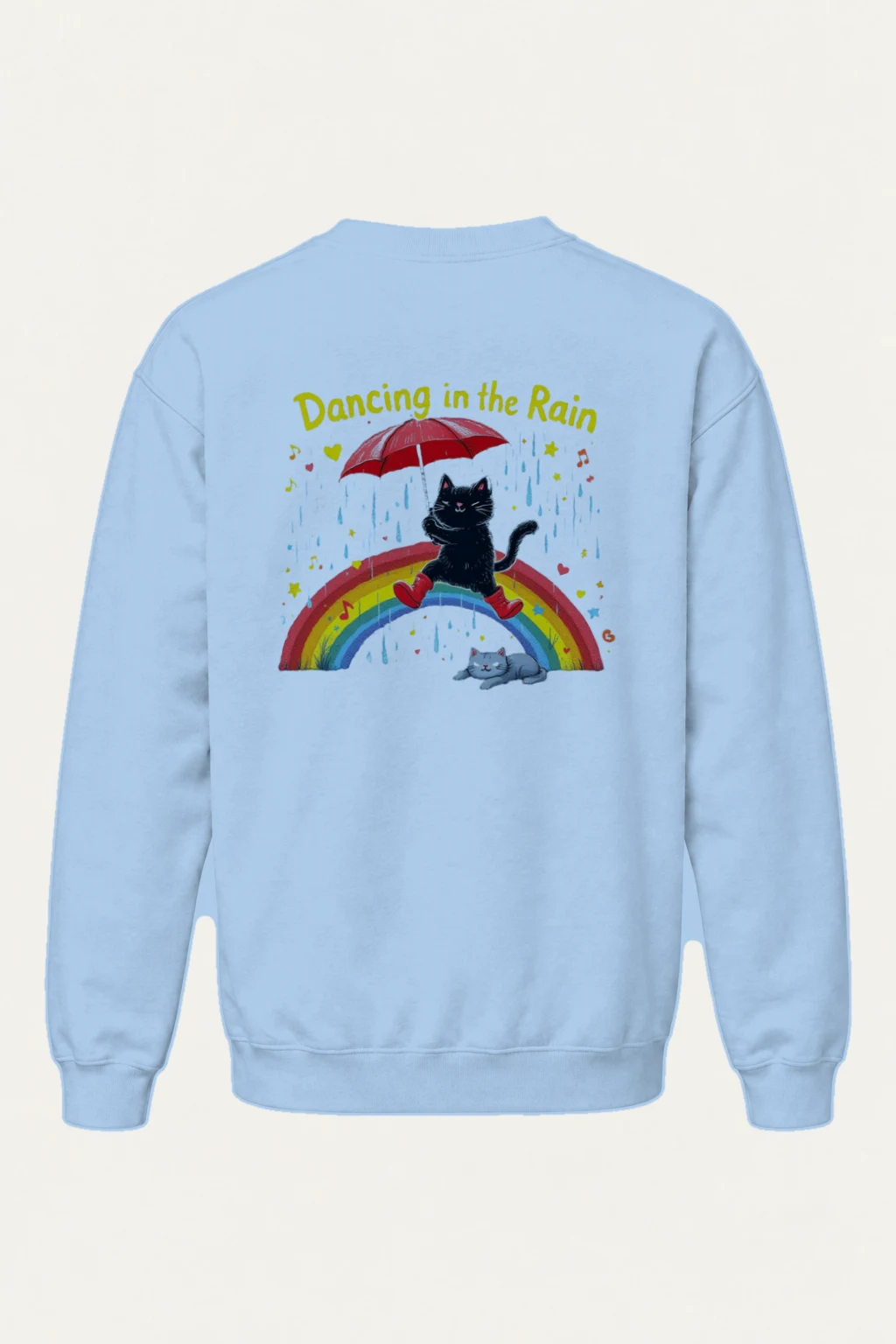 "Dancing In The Rain" Heavy Blend Unisex Crewneck Sweatshirt | Gildan 18000