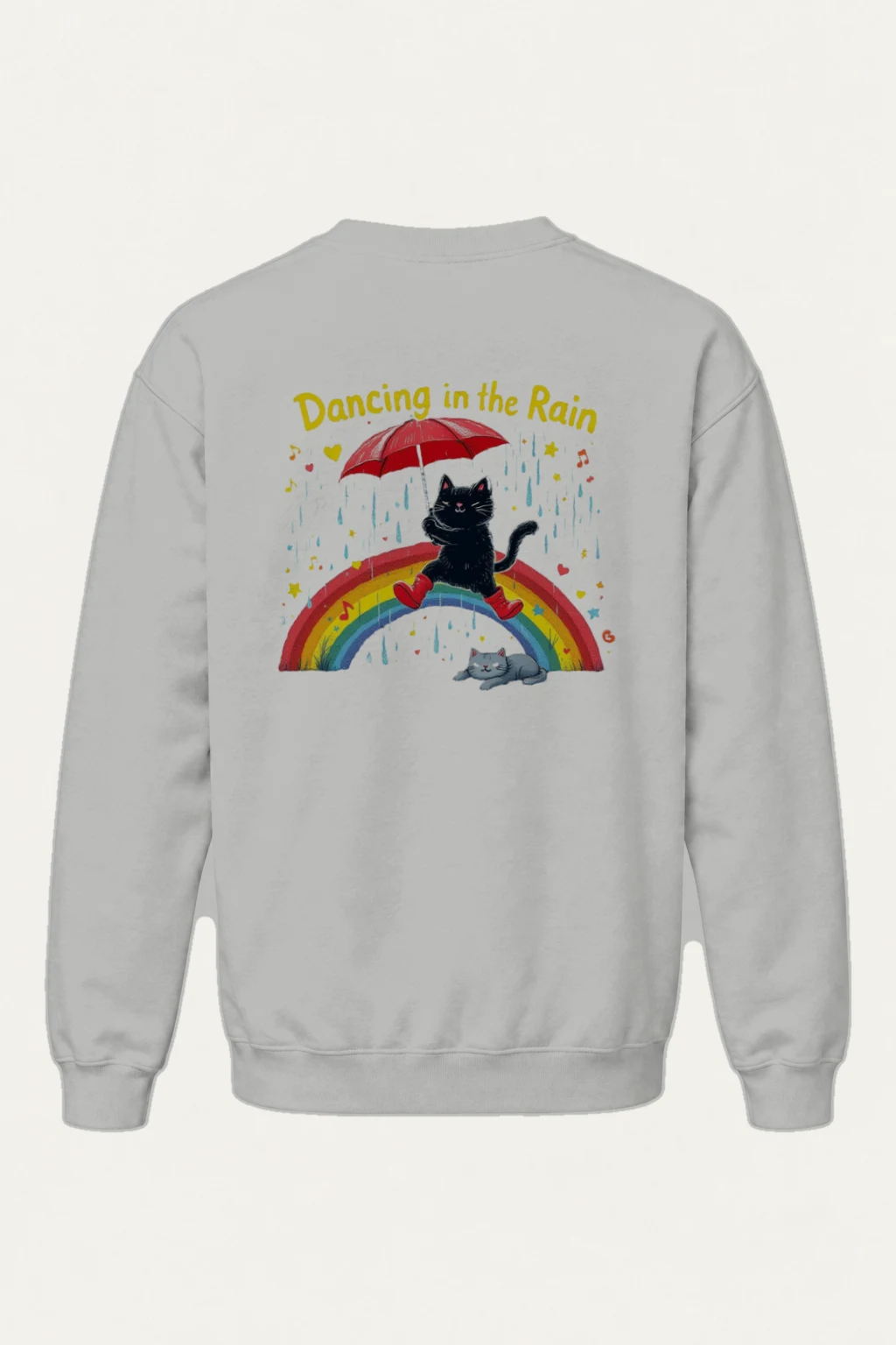 "Dancing In The Rain" Heavy Blend Unisex Crewneck Sweatshirt | Gildan 18000