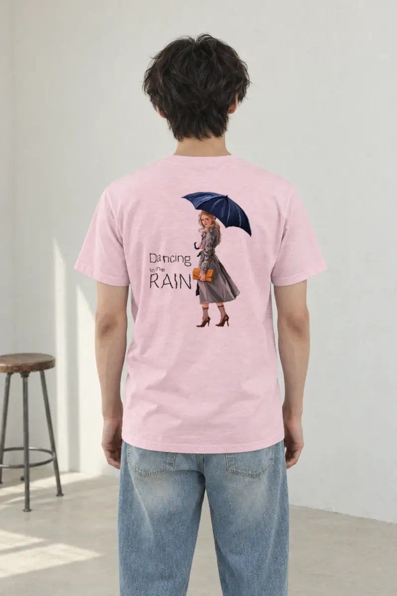 "Dancing in the Rain" Heavyweight Unisex Crewneck T-shirt