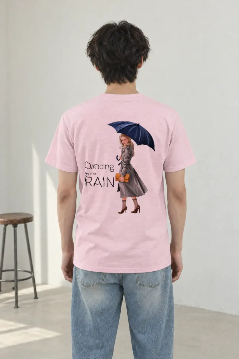 "Dancing in the Rain" Heavyweight Unisex Crewneck T-shirt
