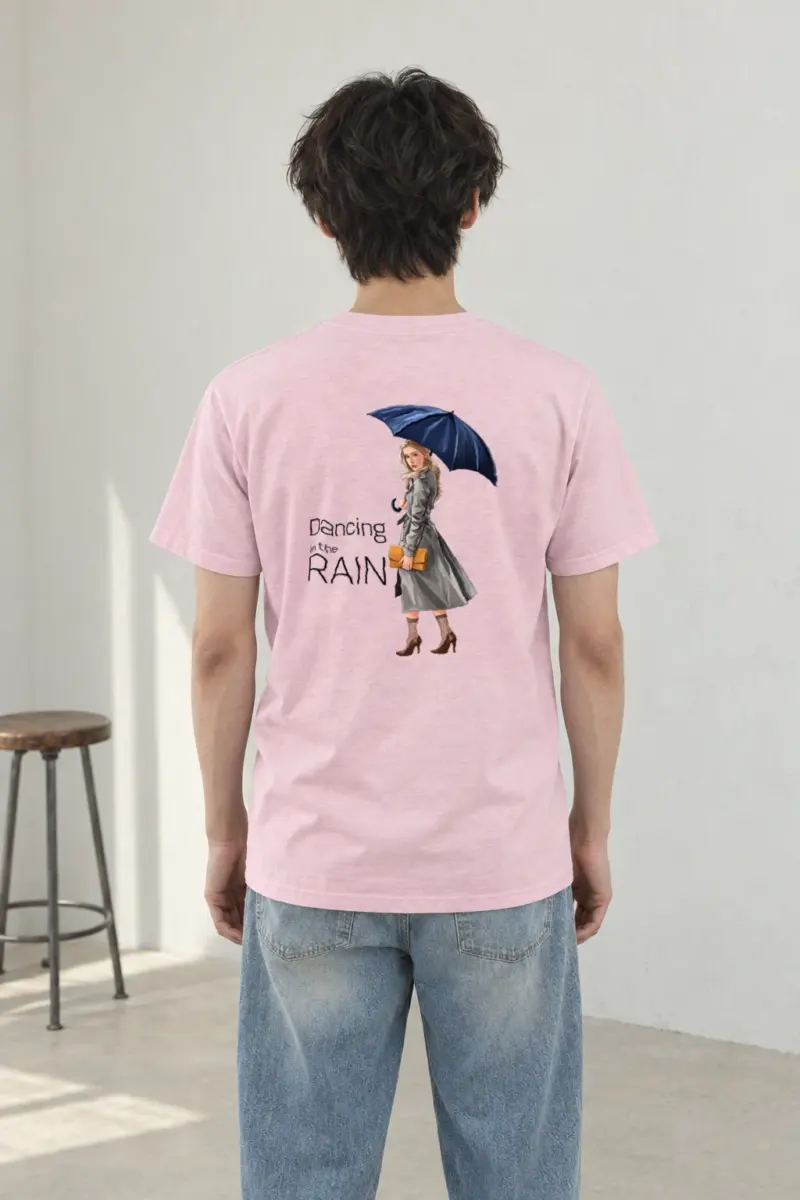 "Dancing in the Rain" Heavyweight Unisex Crewneck T-shirt