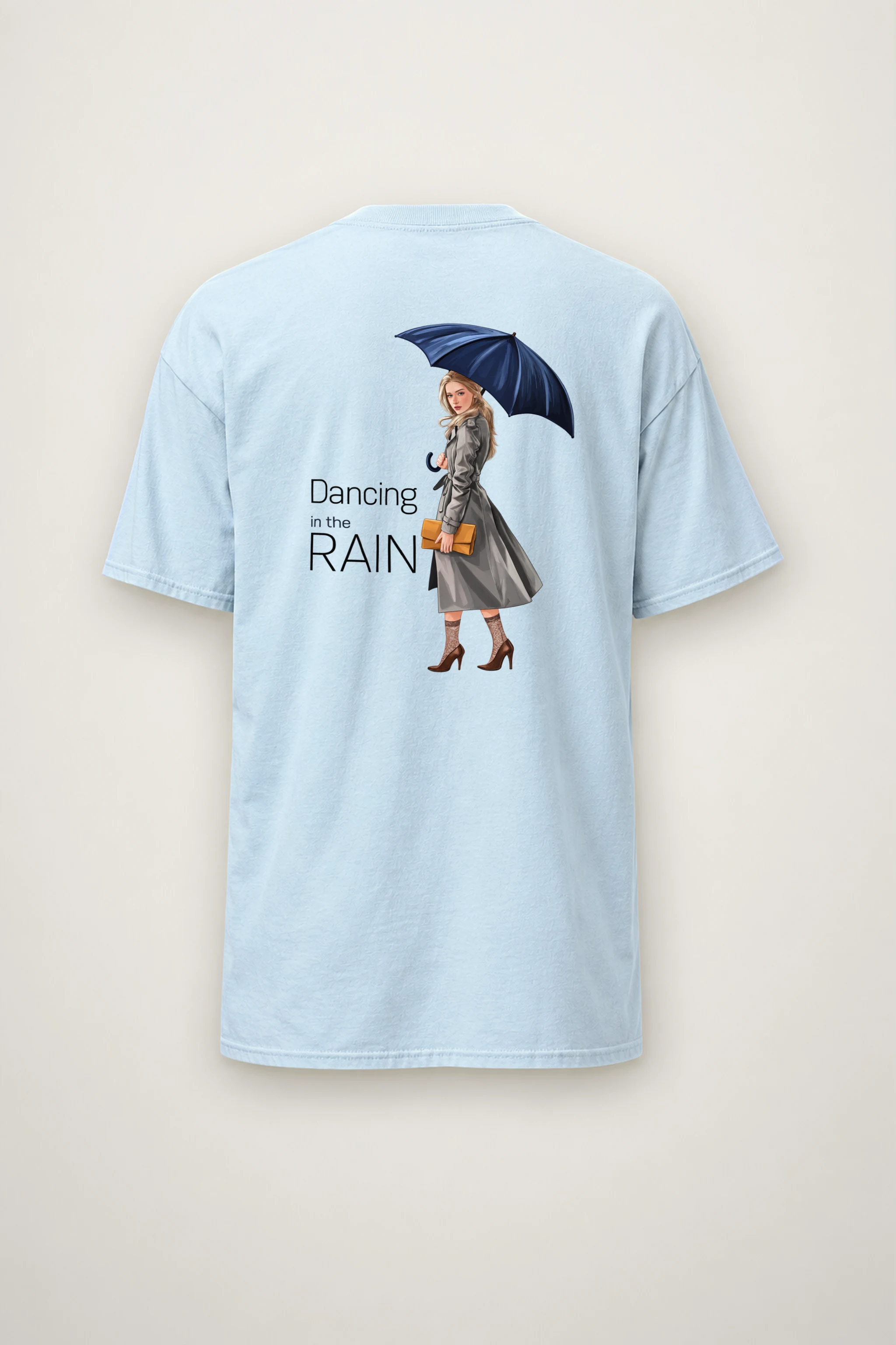 "Dancing in the Rain" Heavyweight Unisex Crewneck T-shirt