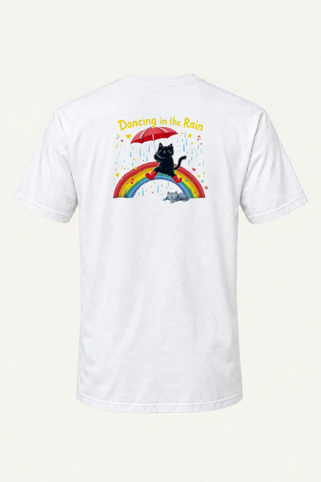 "Dancing In The Rain" Heavyweight Unisex Crewneck T-shirt | Gildan 5000