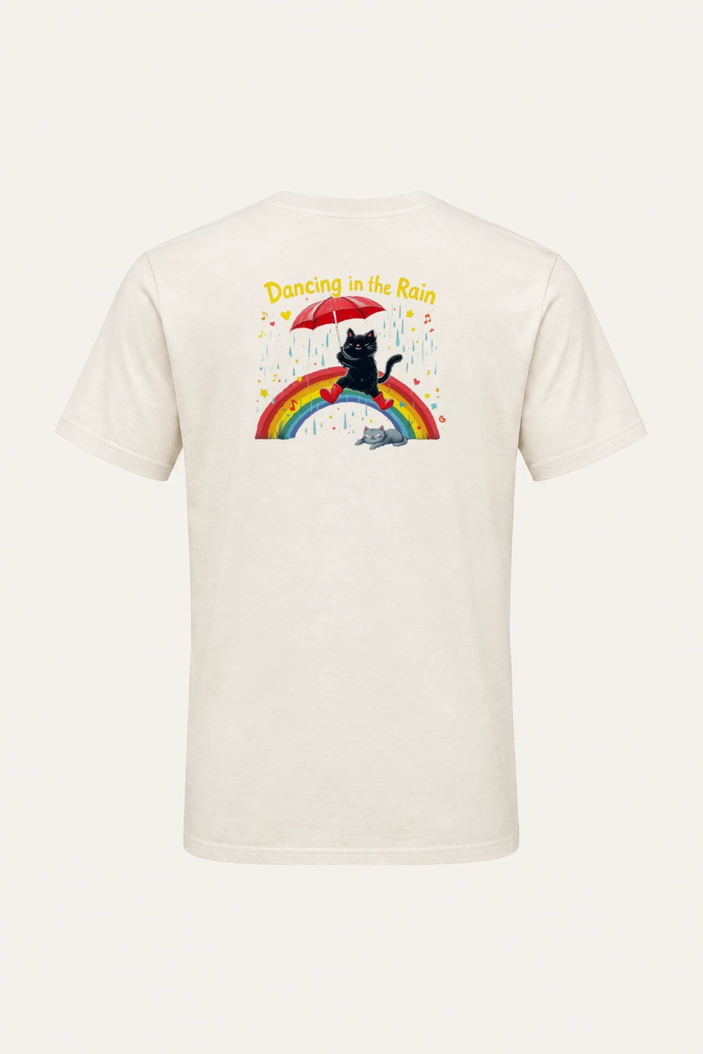"Dancing In The Rain" Heavyweight Unisex Crewneck T-shirt | Gildan 5000