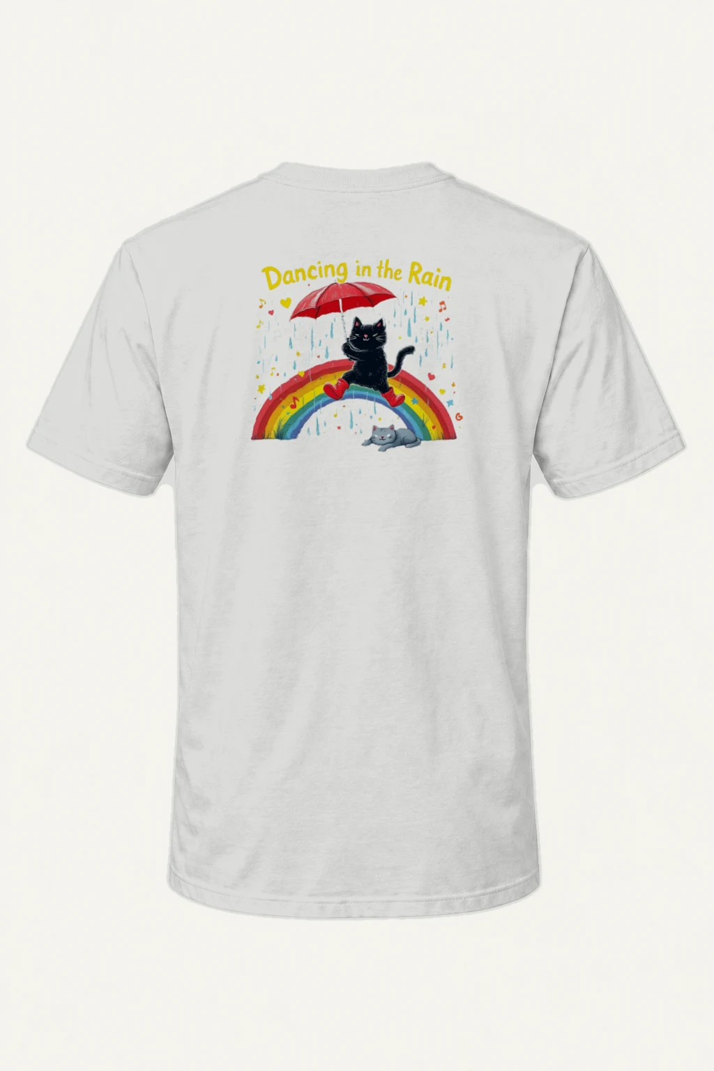 "Dancing In The Rain" Heavyweight Unisex Crewneck T-shirt | Gildan 5000