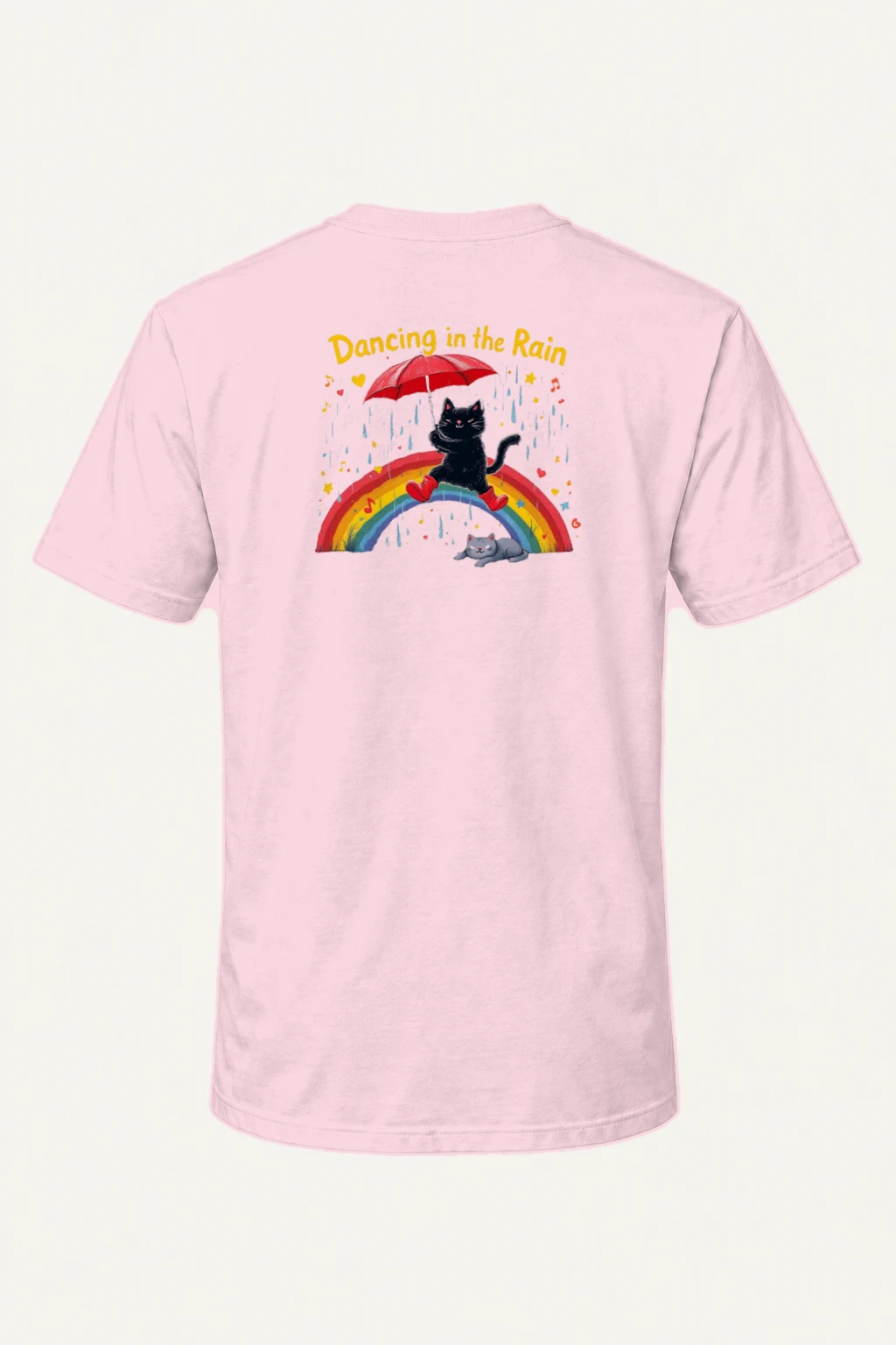 "Dancing In The Rain" Heavyweight Unisex Crewneck T-shirt | Gildan 5000