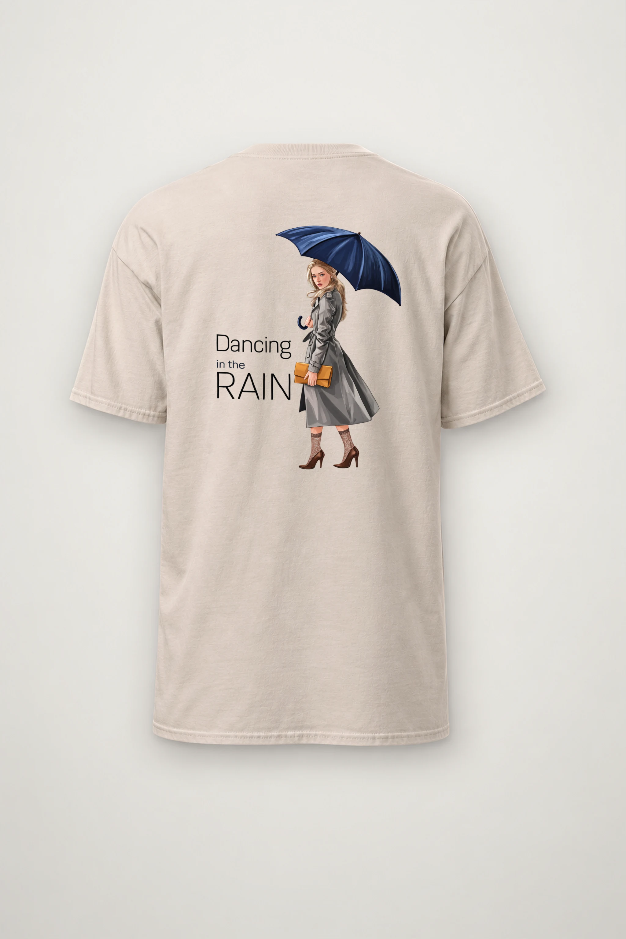 "Dancing in the Rain" Heavyweight Unisex Crewneck T-shirt