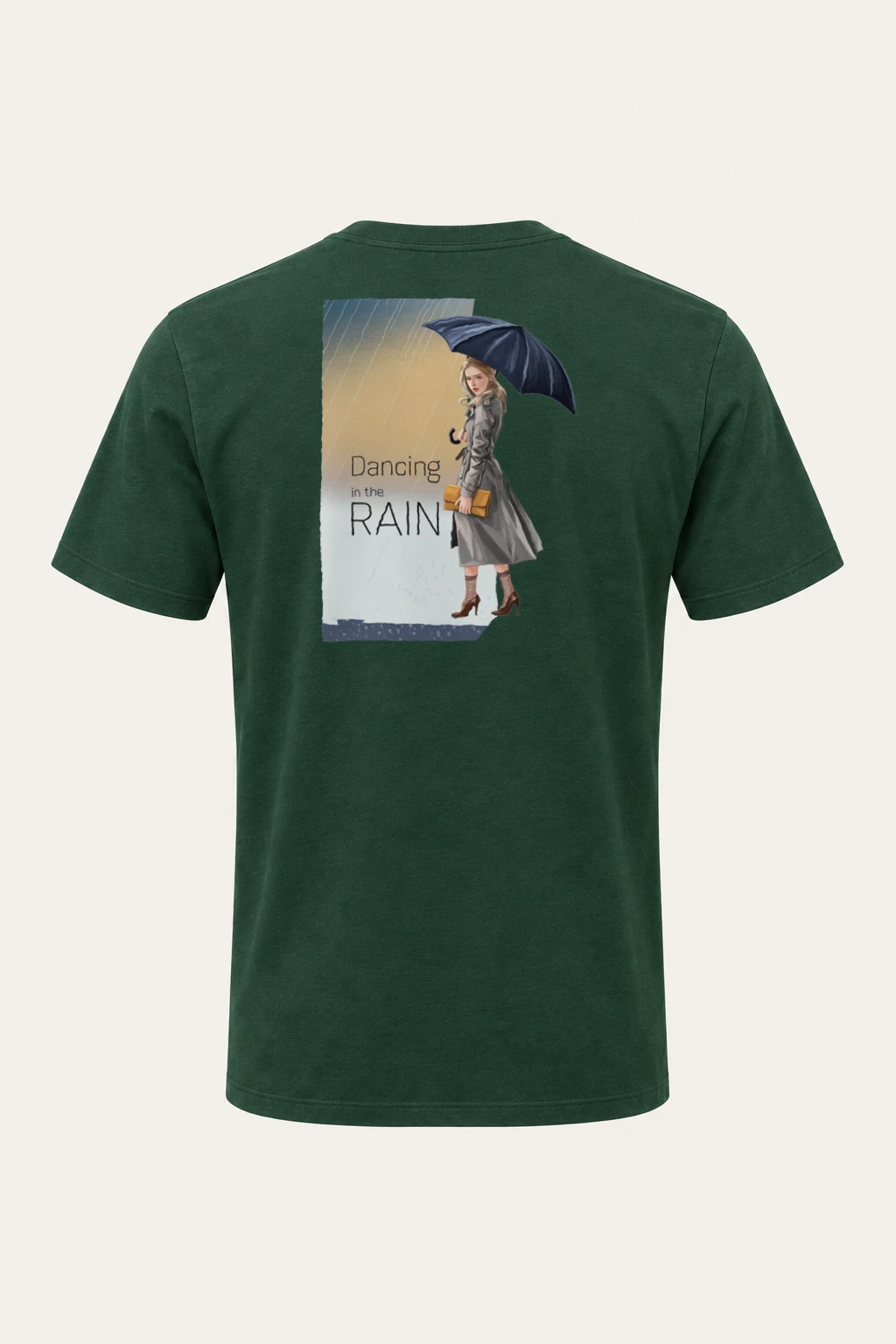 "Dancing in the Rain" Heavyweight Unisex Crewneck T-shirt | Gildan 5000