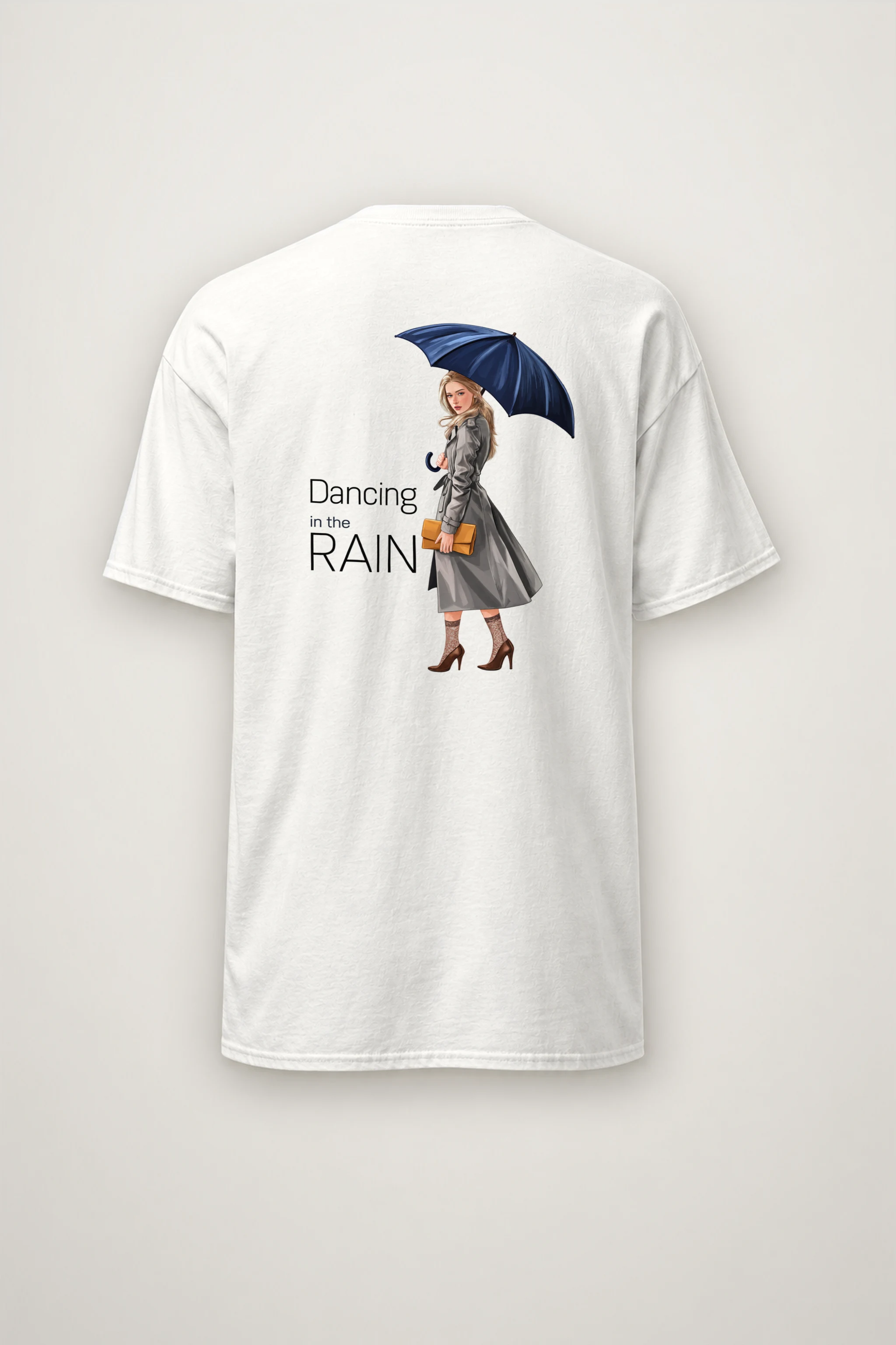 "Dancing in the Rain" Heavyweight Unisex Crewneck T-shirt