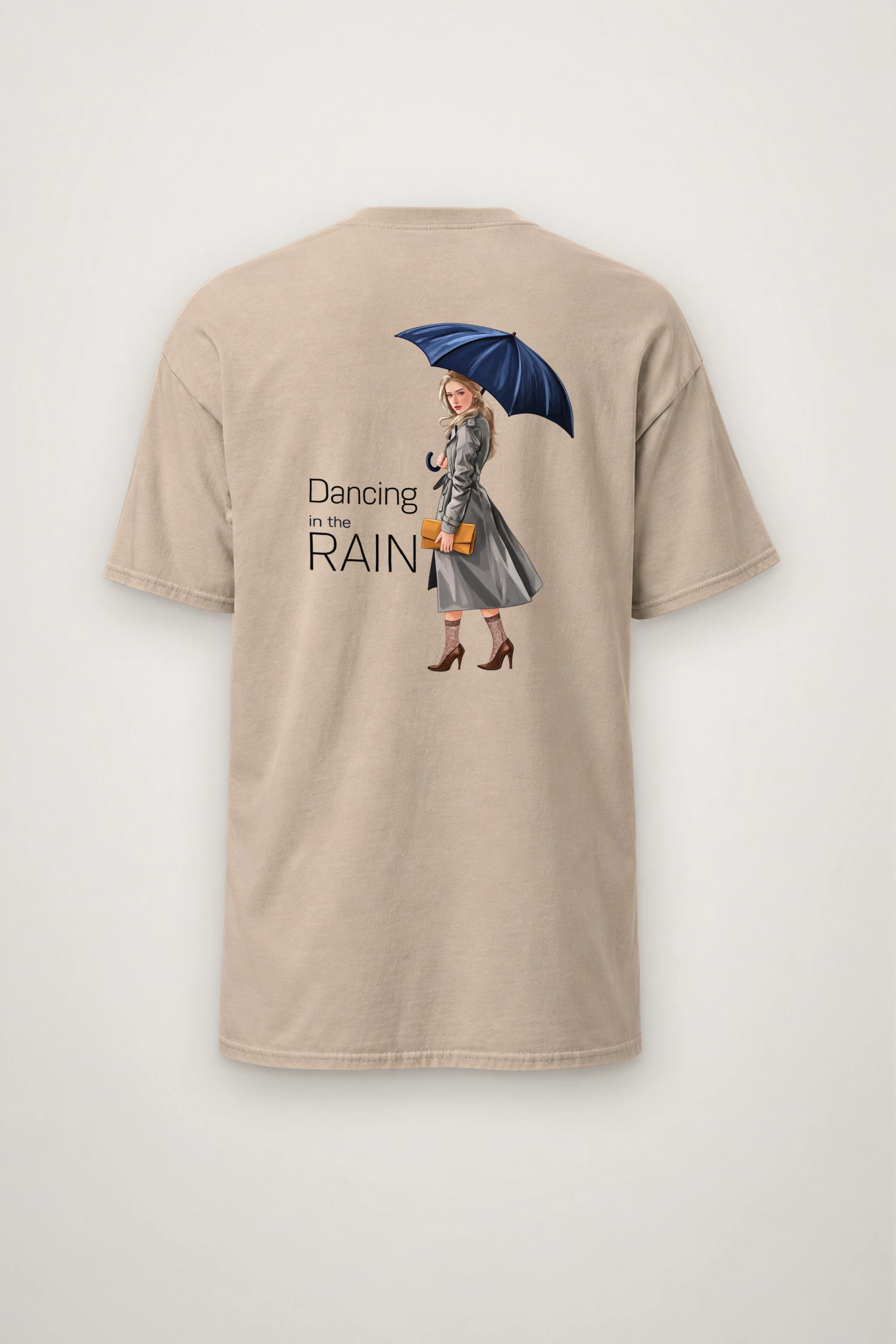 "Dancing in the Rain" Heavyweight Unisex Crewneck T-shirt