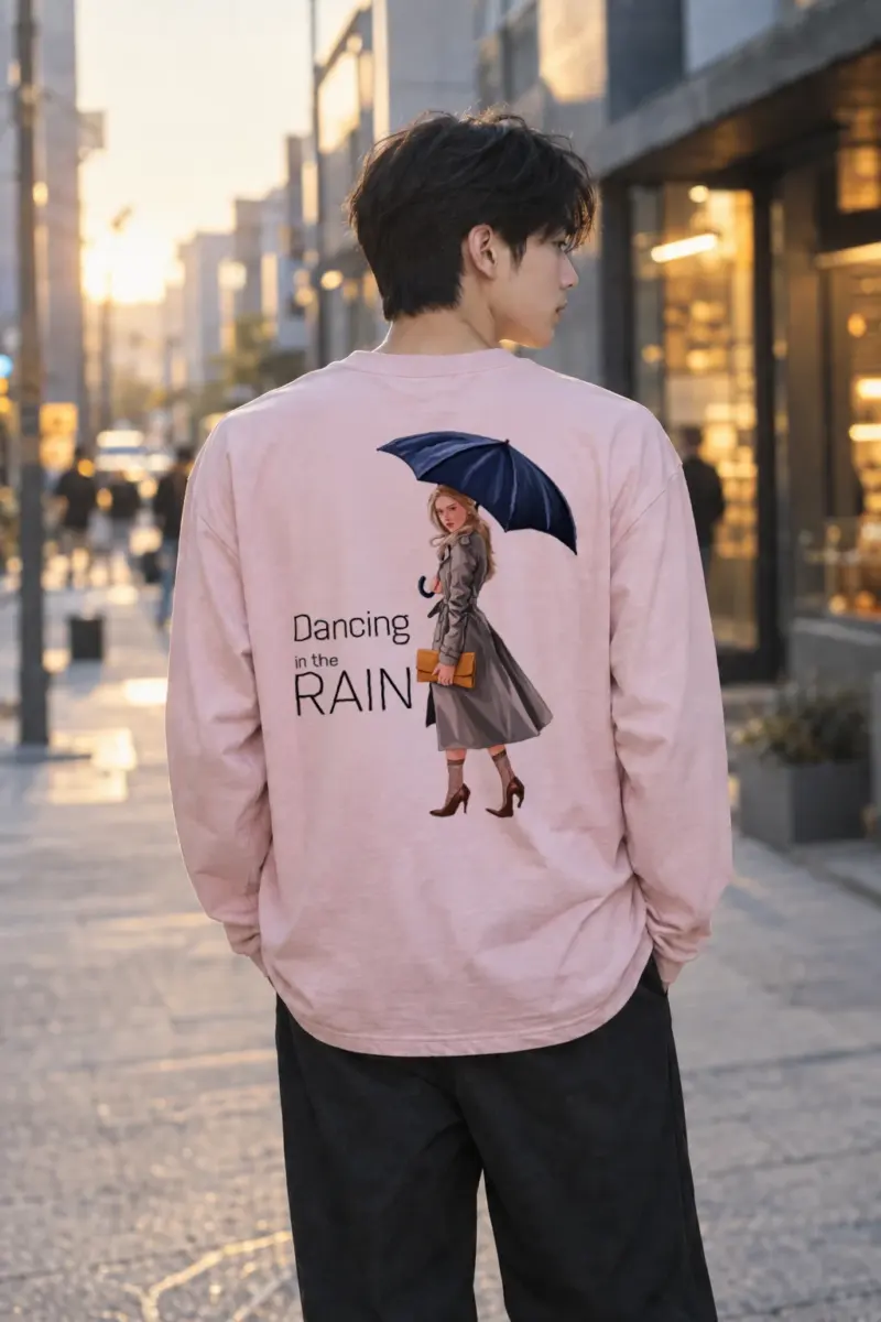 "Dancing in the Rain" Unisex Longsleeve T-shirt | Gildan 2400