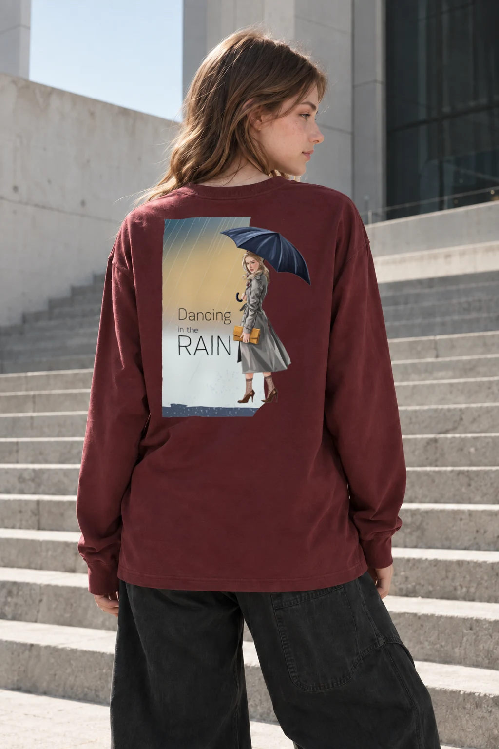 "Dancing In The Rain" Unisex Longsleeve T-shirt | Gildan 2400