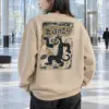 "Dancing Striped Tiger" Heavy Blend Unisex Crewneck Sweatshirt | Gildan 18000