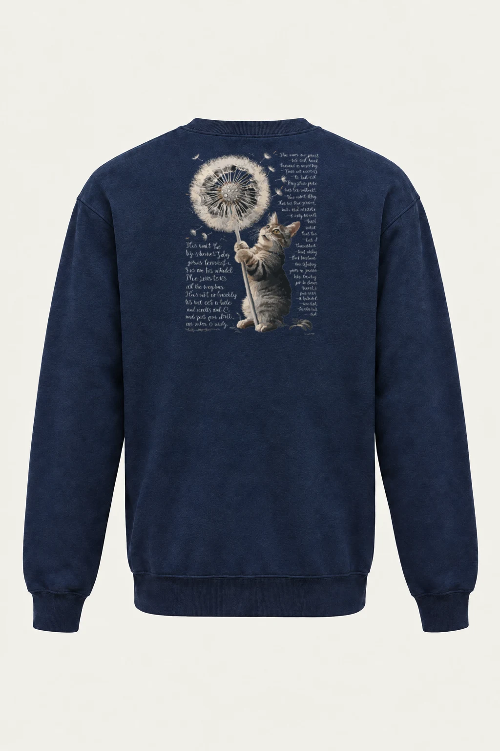 "Dandelion Cat" Heavy Blend Unisex Crewneck Sweatshirt | Gildan 18000