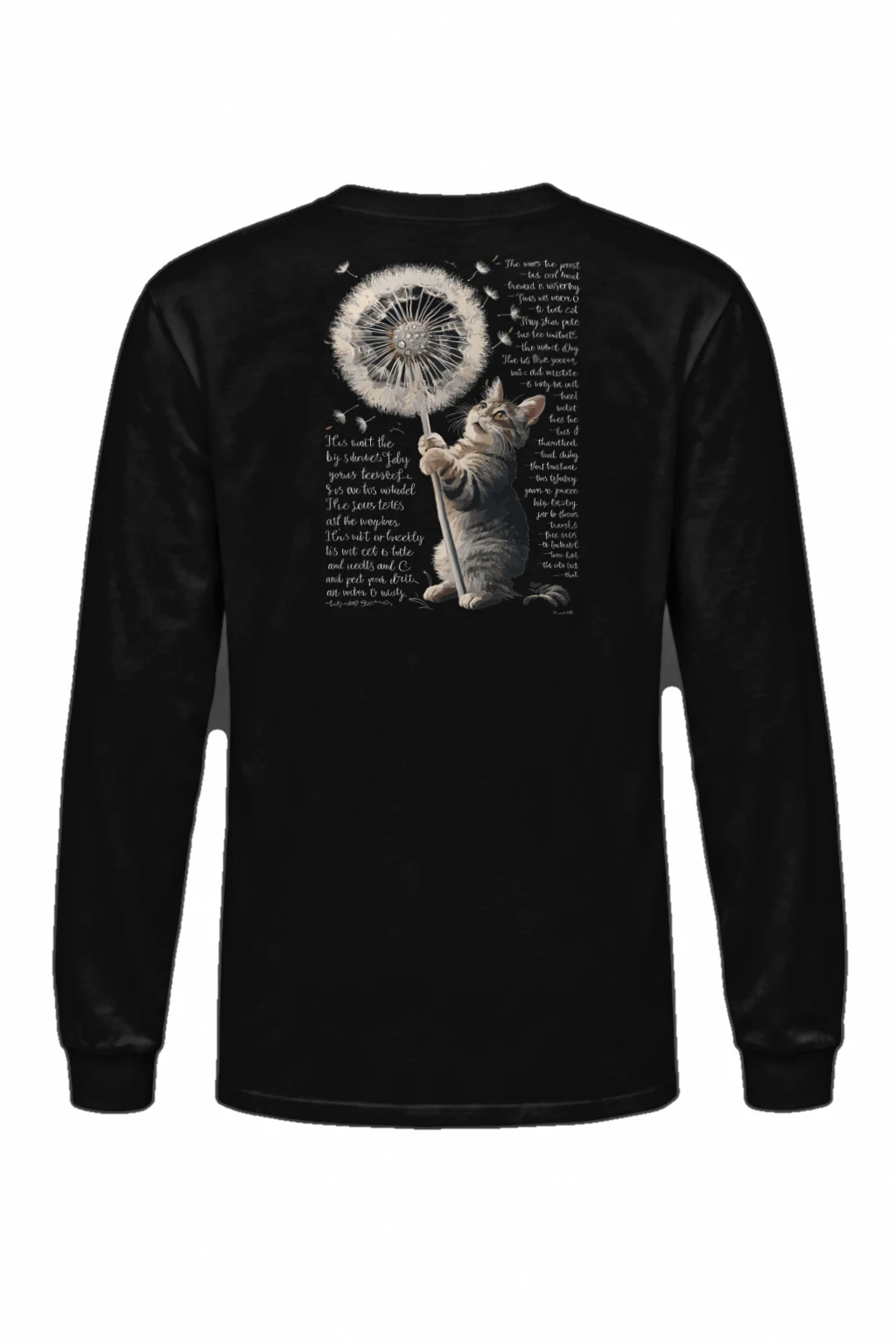 "Dandelion Cat" Unisex Longsleeve T-shirt | Gildan 2400
