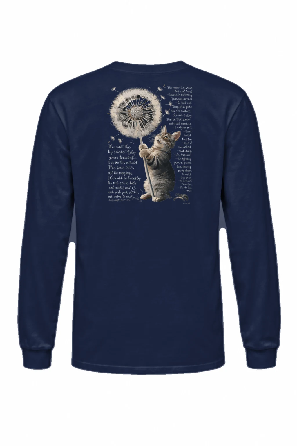 "Dandelion Cat" Unisex Longsleeve T-shirt | Gildan 2400