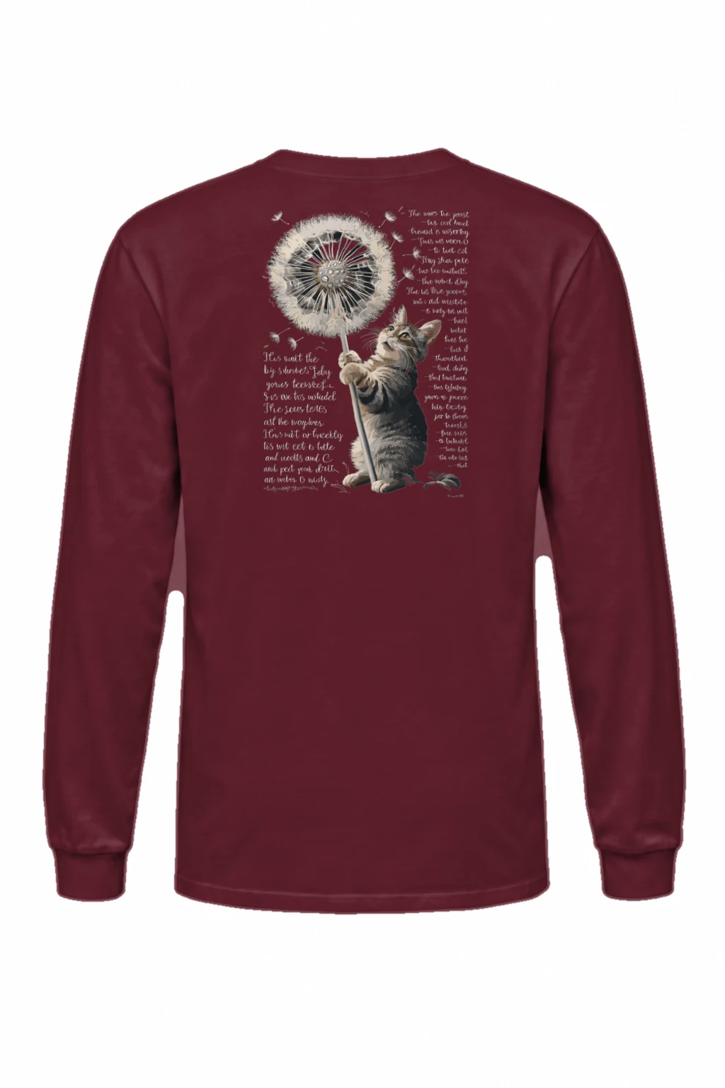 "Dandelion Cat" Unisex Longsleeve T-shirt | Gildan 2400