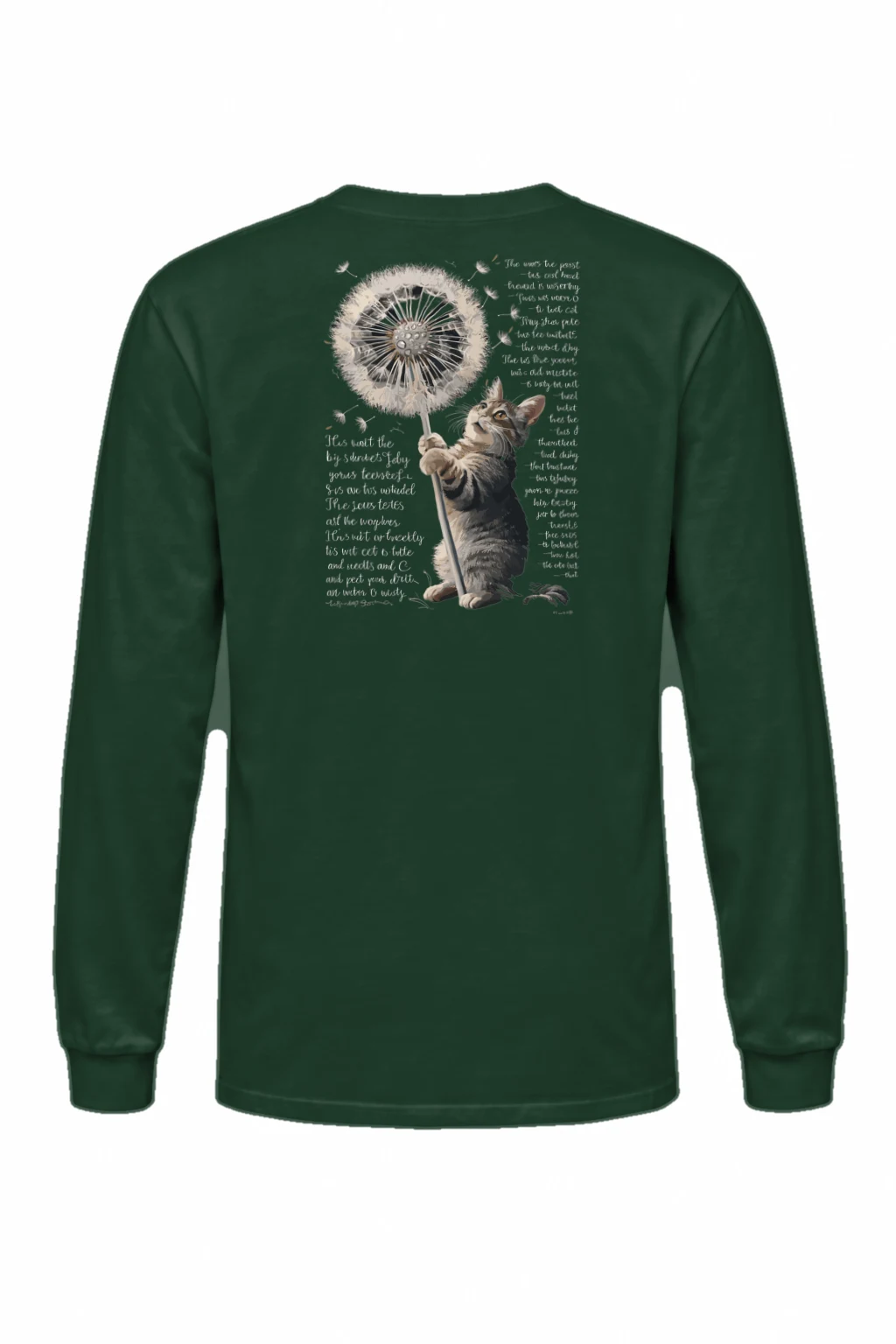 "Dandelion Cat" Unisex Longsleeve T-shirt | Gildan 2400
