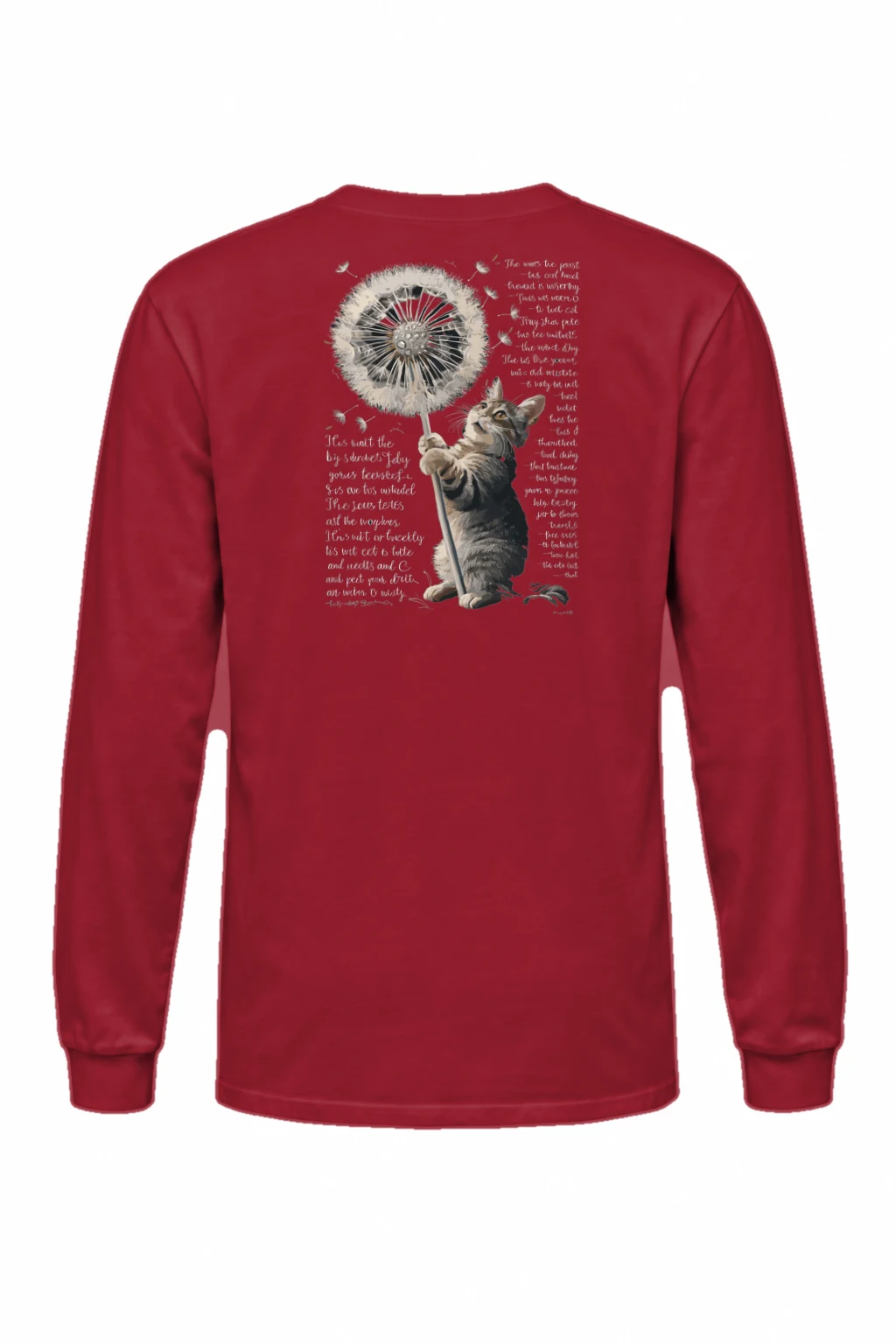 "Dandelion Cat" Unisex Longsleeve T-shirt | Gildan 2400