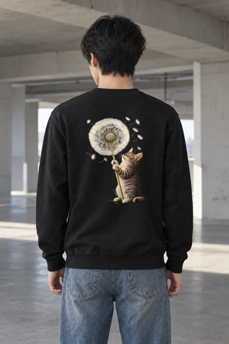 "Dandelion Tabby" Heavy Blend Unisex Crewneck Sweatshirt