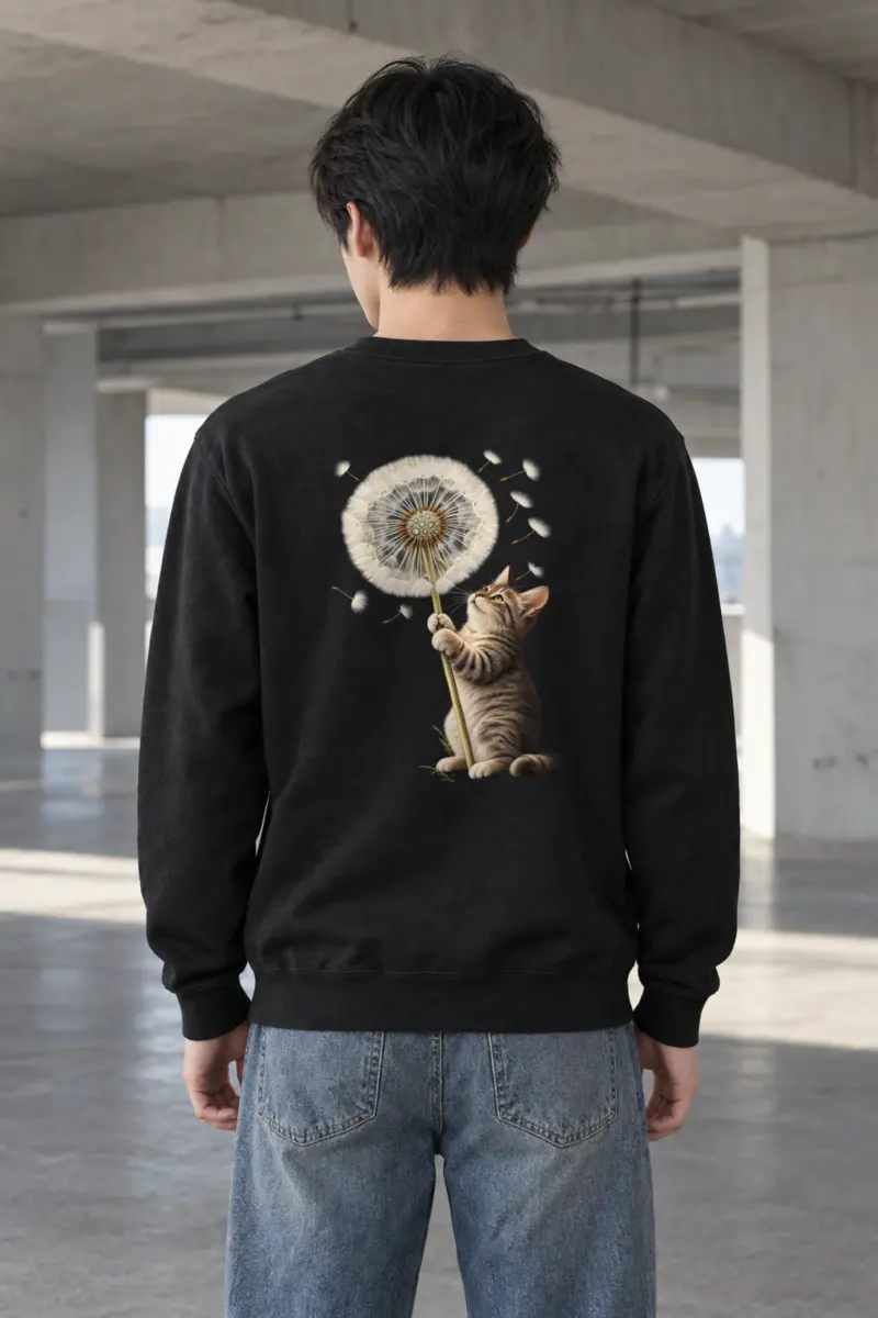 "Dandelion Tabby" Heavy Blend Unisex Crewneck Sweatshirt