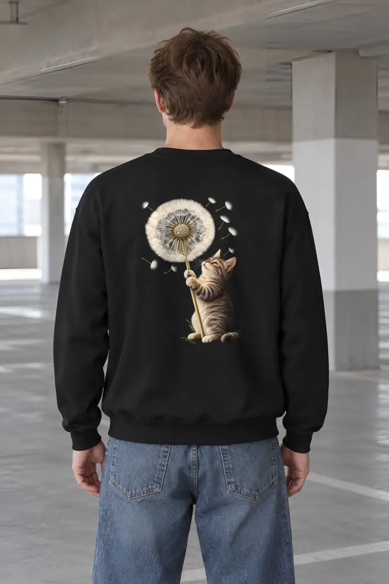 "Dandelion Tabby" Heavy Blend Unisex Crewneck Sweatshirt