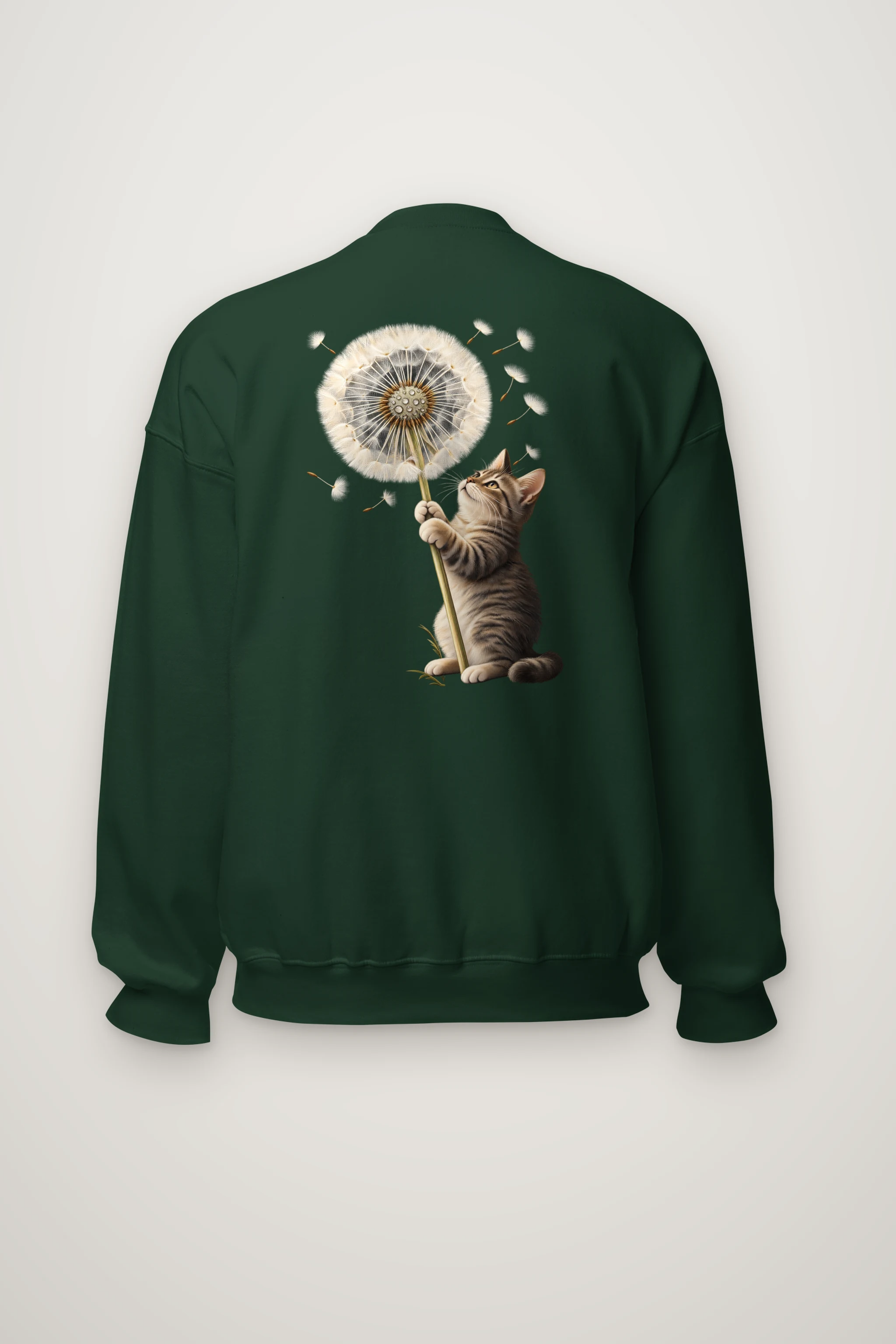 "Dandelion Tabby" Heavy Blend Unisex Crewneck Sweatshirt
