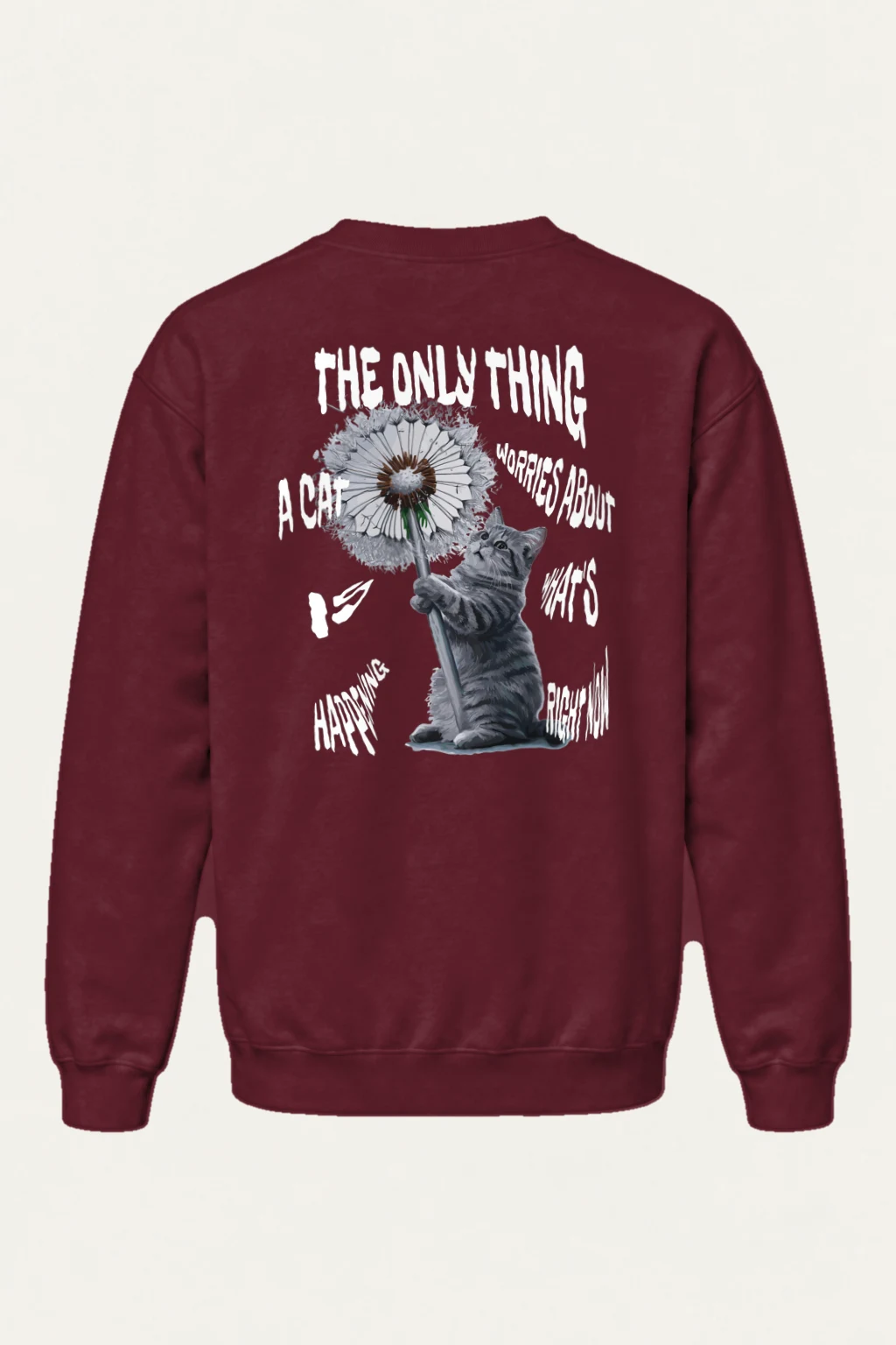 "Dandelion Tabby" Heavy Blend Unisex Crewneck Sweatshirt | Gildan 18000
