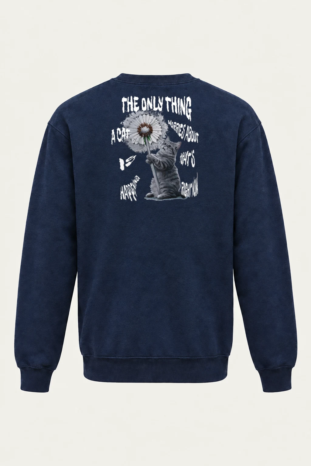 "Dandelion Tabby" Heavy Blend Unisex Crewneck Sweatshirt | Gildan 18000