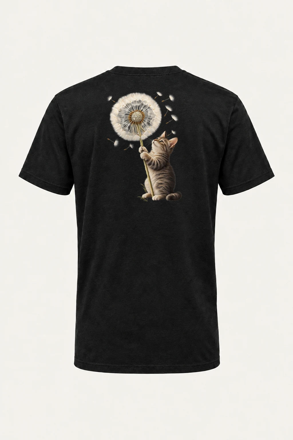 "Dandelion Tabby" Heavyweight Unisex Crewneck T-shirt | Gildan 5000