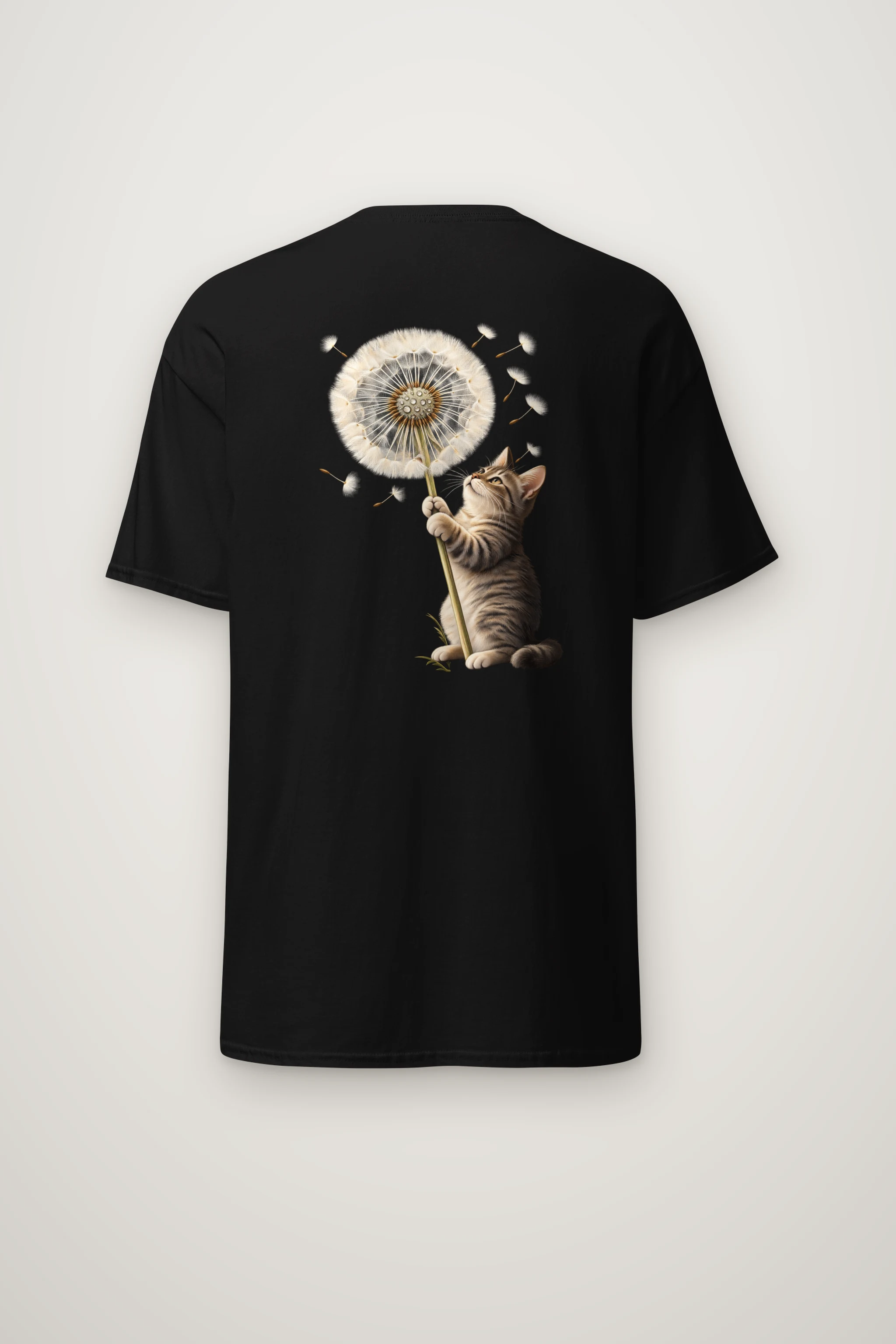 "Dandelion Tabby" Heavyweight Unisex Crewneck T-shirt