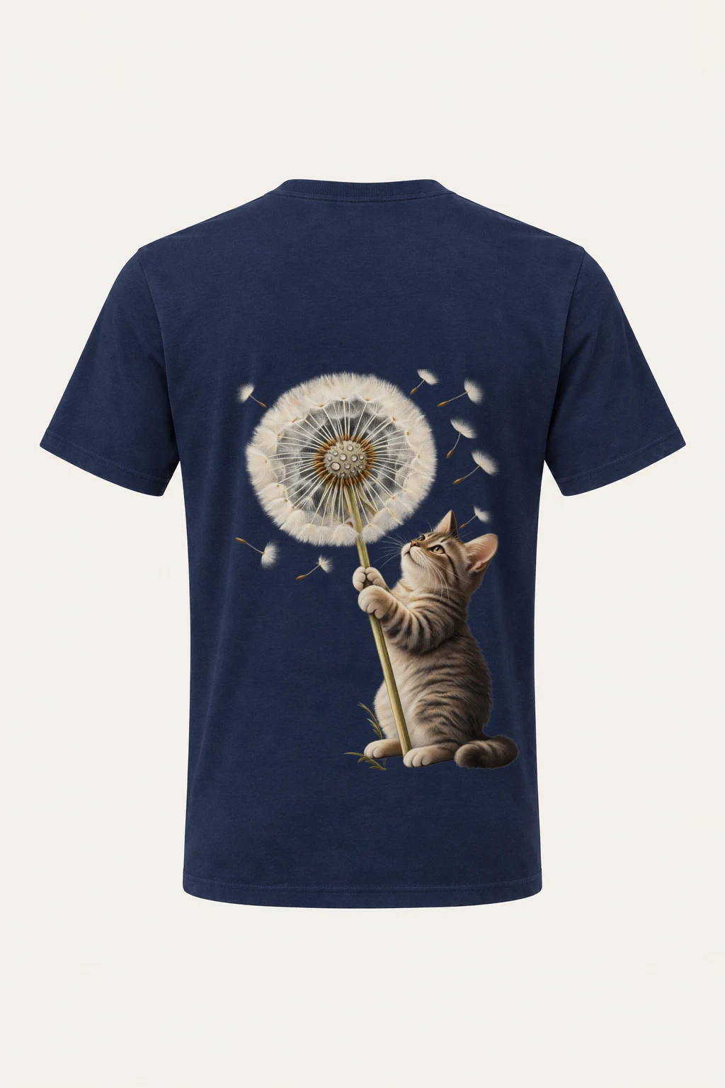 "Dandelion Tabby" Heavyweight Unisex Crewneck T-shirt | Gildan 5000