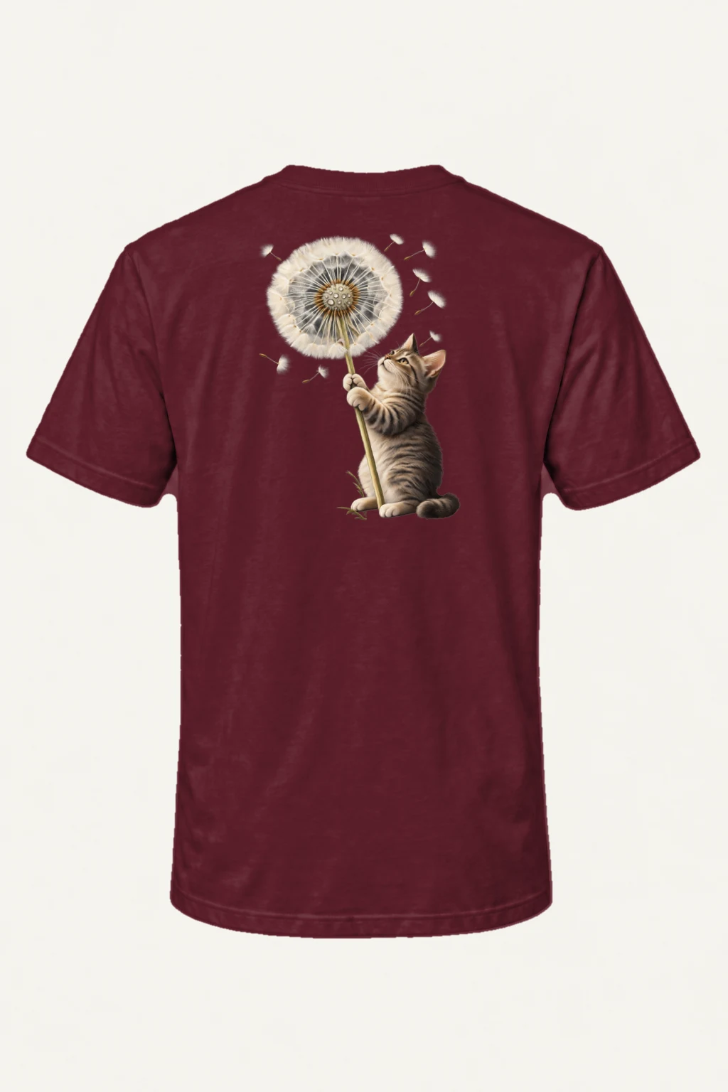 "Dandelion Tabby" Heavyweight Unisex Crewneck T-shirt | Gildan 5000