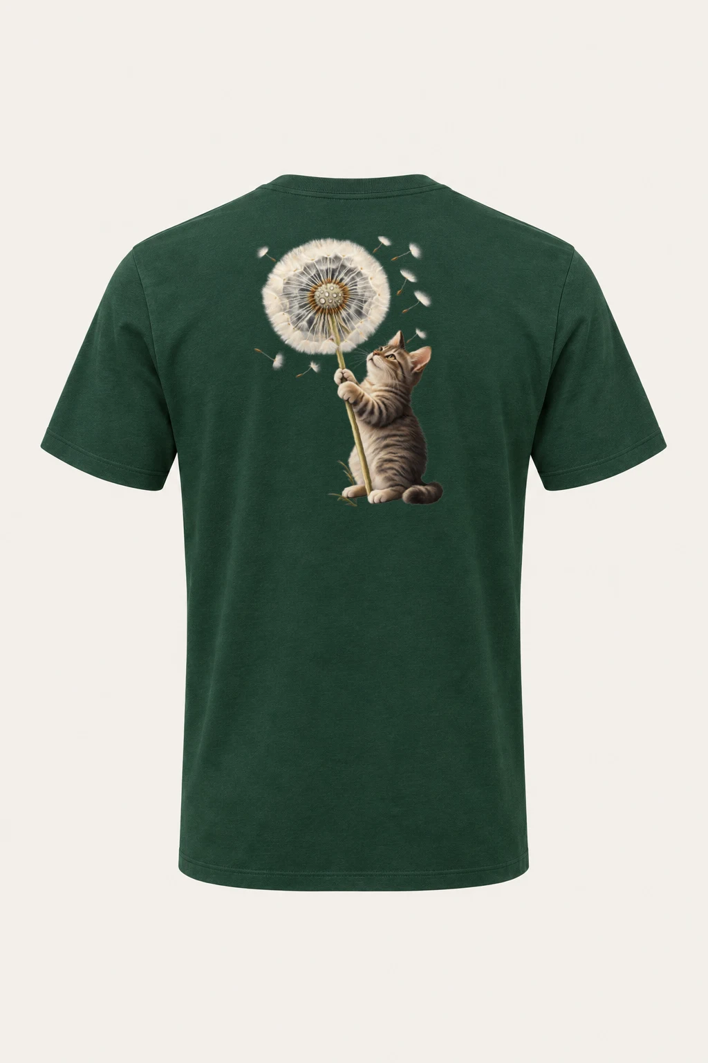 "Dandelion Tabby" Heavyweight Unisex Crewneck T-shirt | Gildan 5000