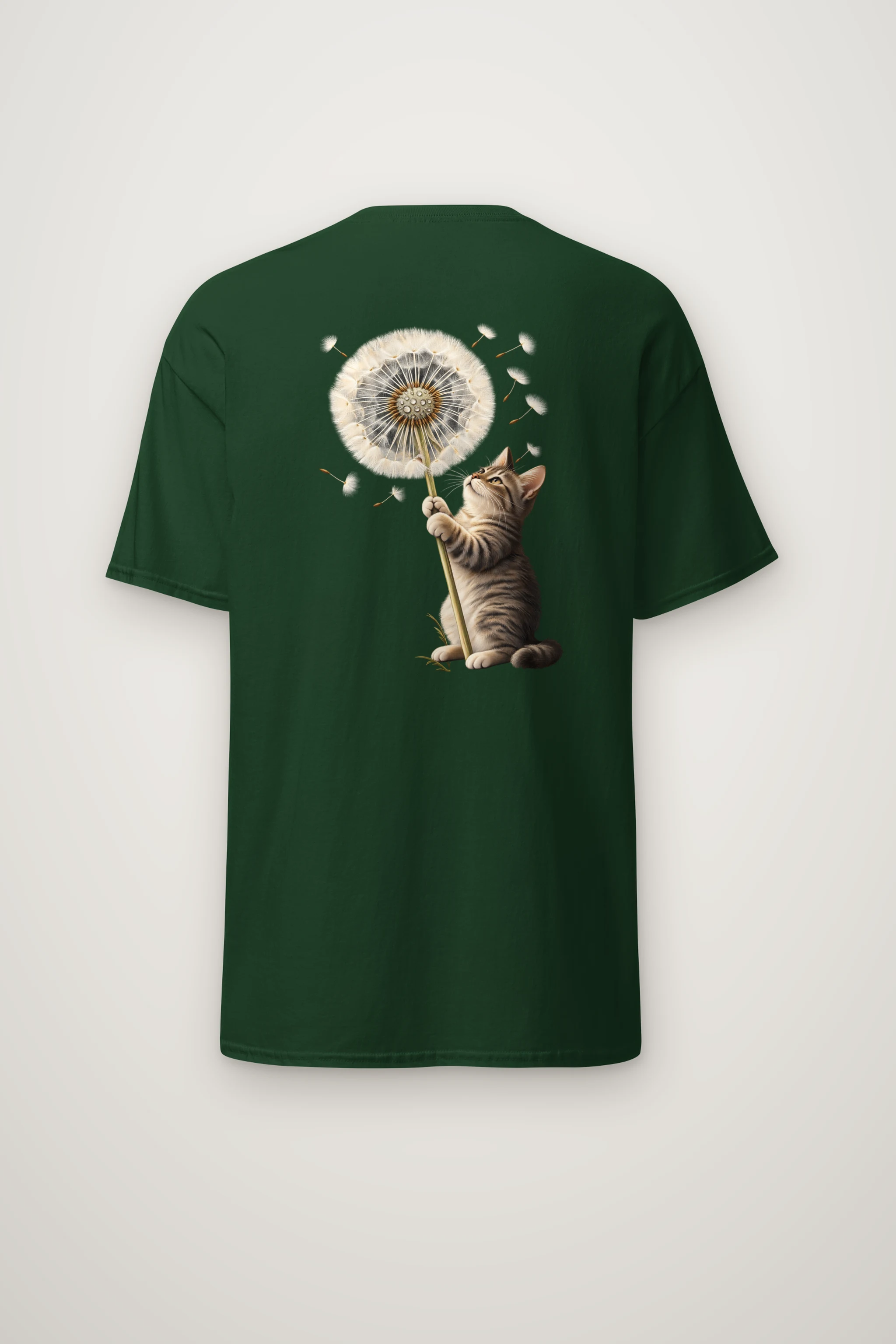 "Dandelion Tabby" Heavyweight Unisex Crewneck T-shirt