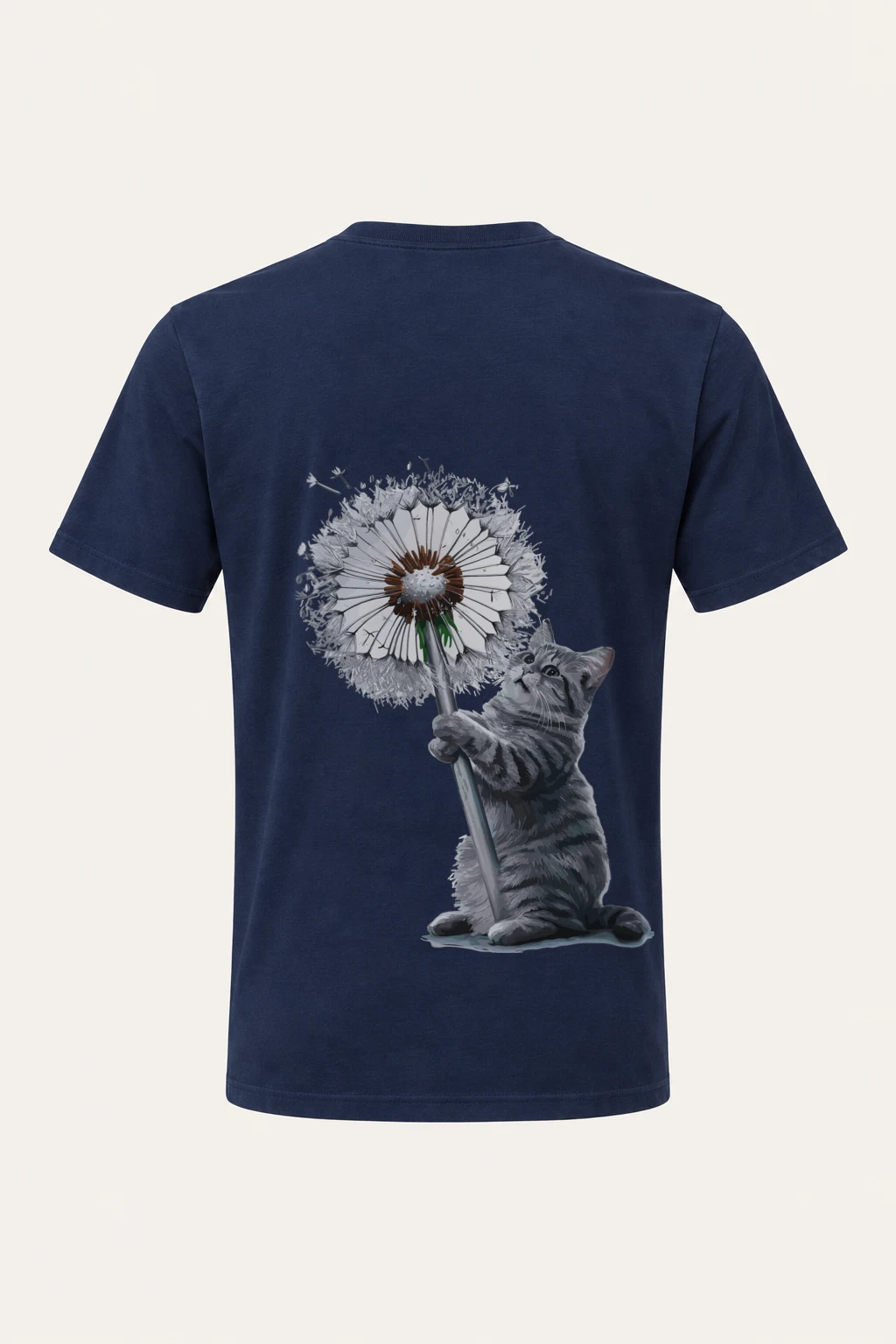 "Dandelion Tabby" Heavyweight Unisex Crewneck T-shirt | Gildan 5000